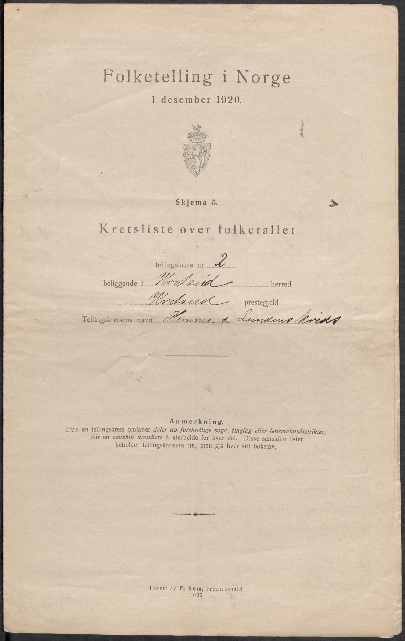 SAKO, 1920 census for Kviteseid, 1920, p. 8