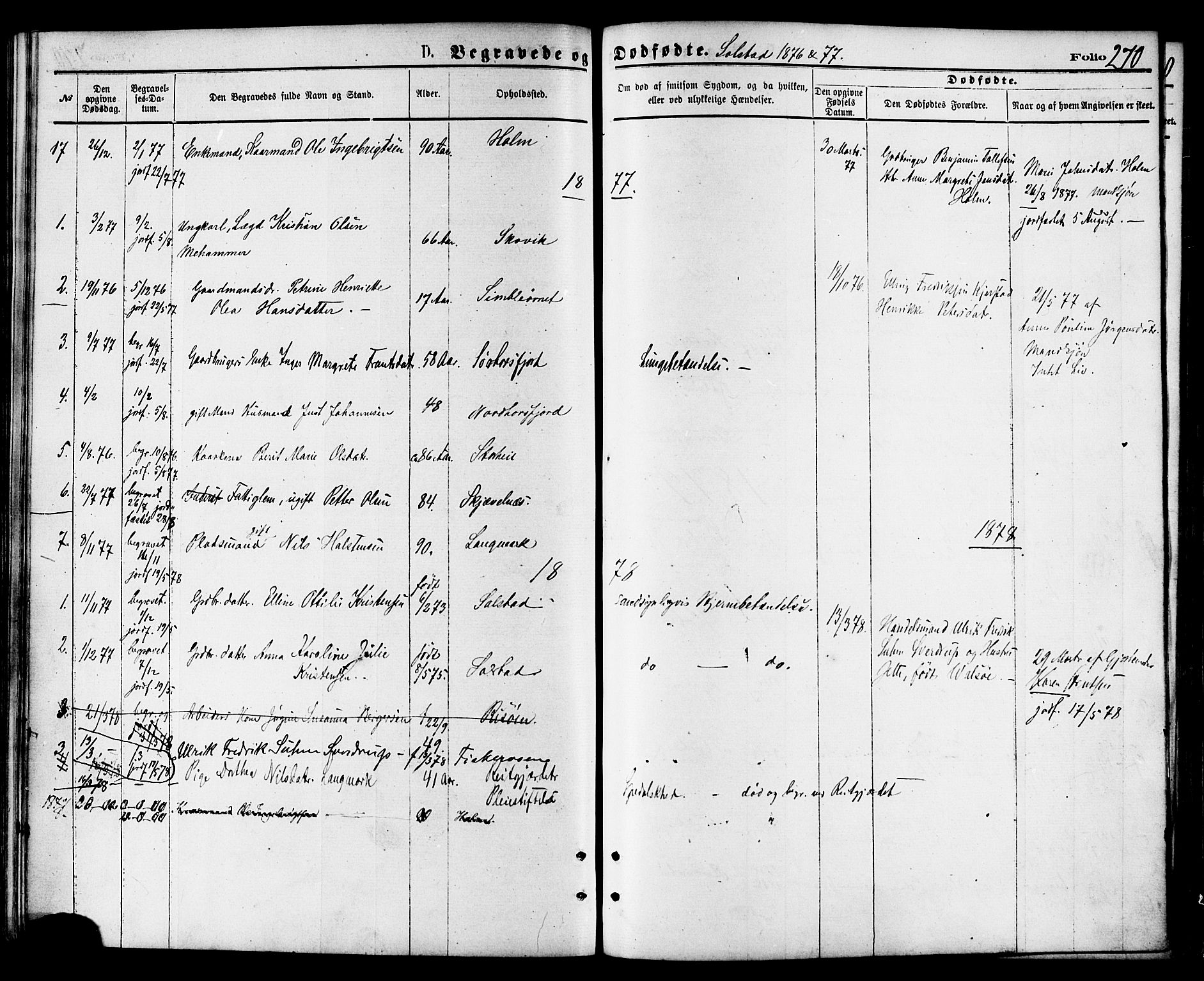 Ministerialprotokoller, klokkerbøker og fødselsregistre - Nordland, AV/SAT-A-1459/810/L0149: Parish register (official) no. 810A09 /2, 1874-1884, p. 270