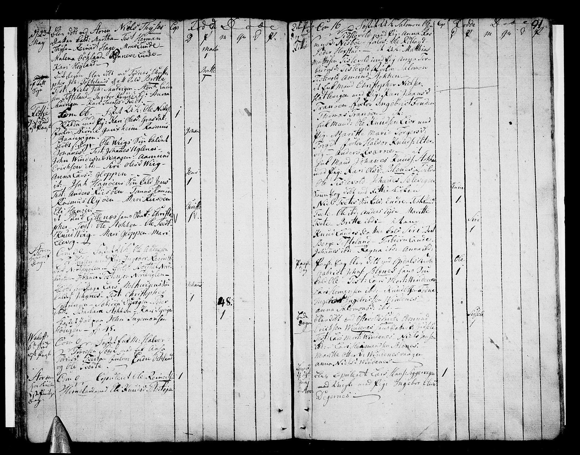 Stord sokneprestembete, AV/SAB-A-78201/H/Haa: Parish register (official) no. A 3, 1778-1800, p. 91