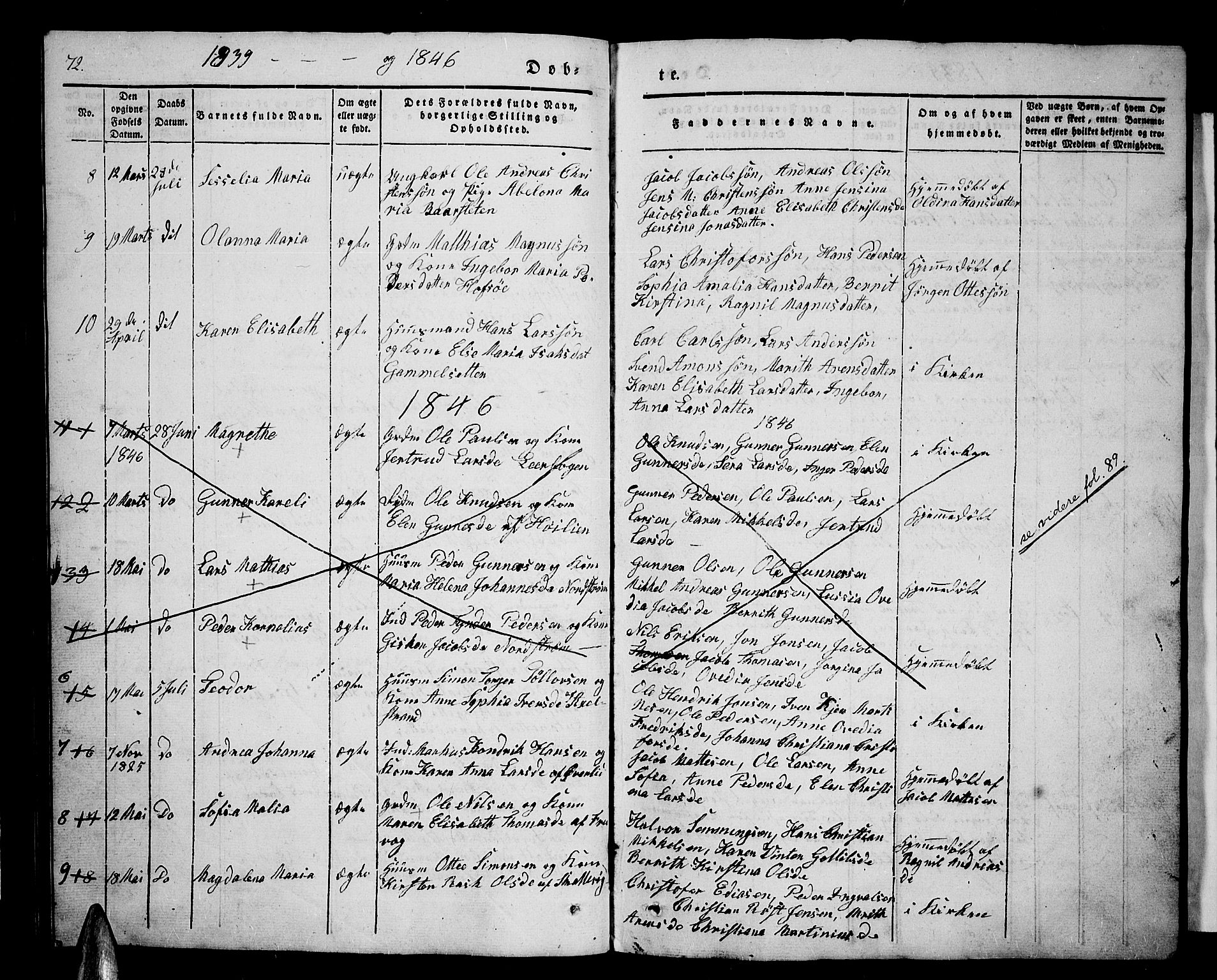 Tranøy sokneprestkontor, AV/SATØ-S-1313/I/Ia/Iab/L0001klokker: Parish register (copy) no. 1, 1835-1853, p. 72