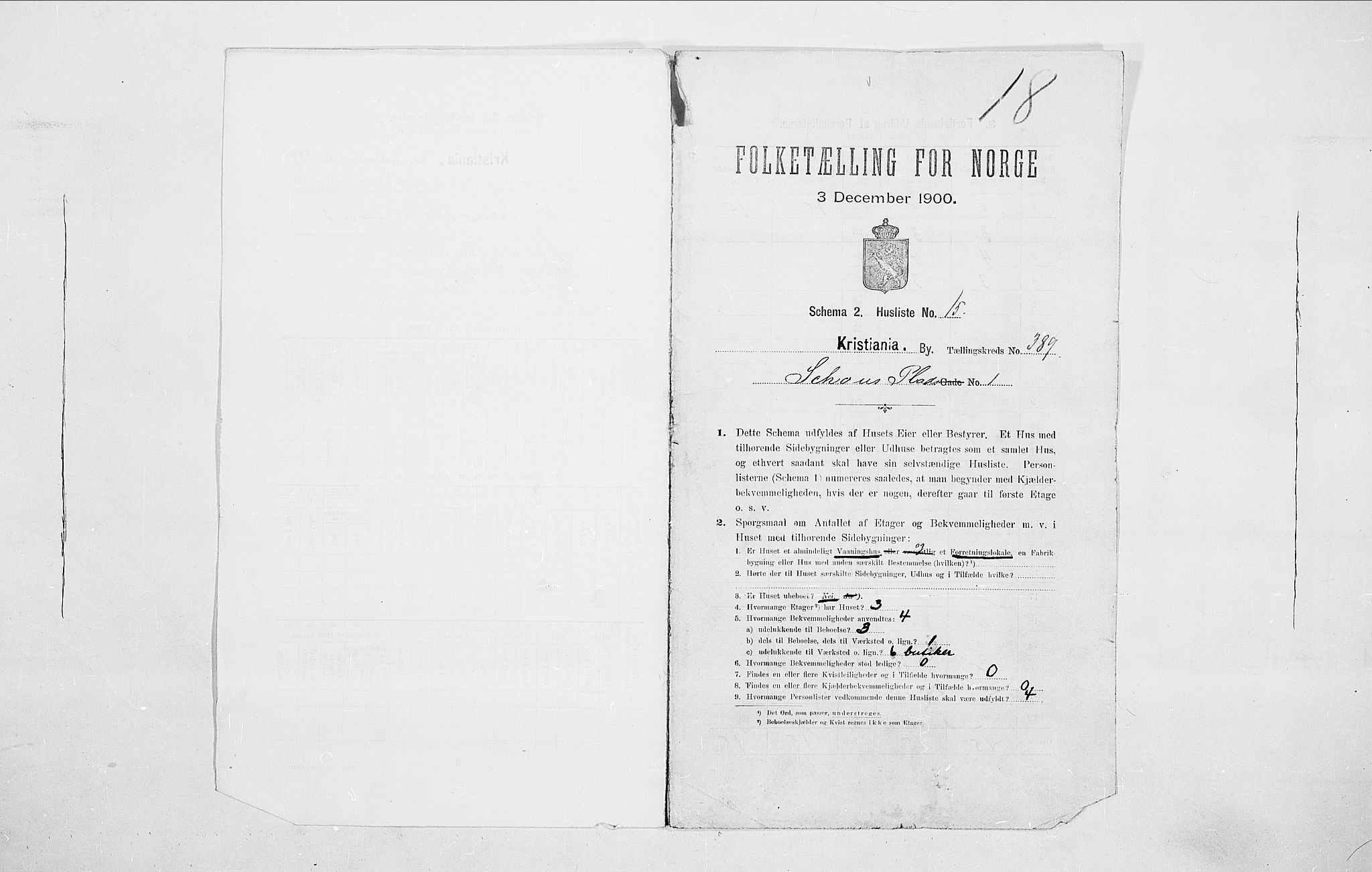 SAO, 1900 census for Kristiania, 1900, p. 80358