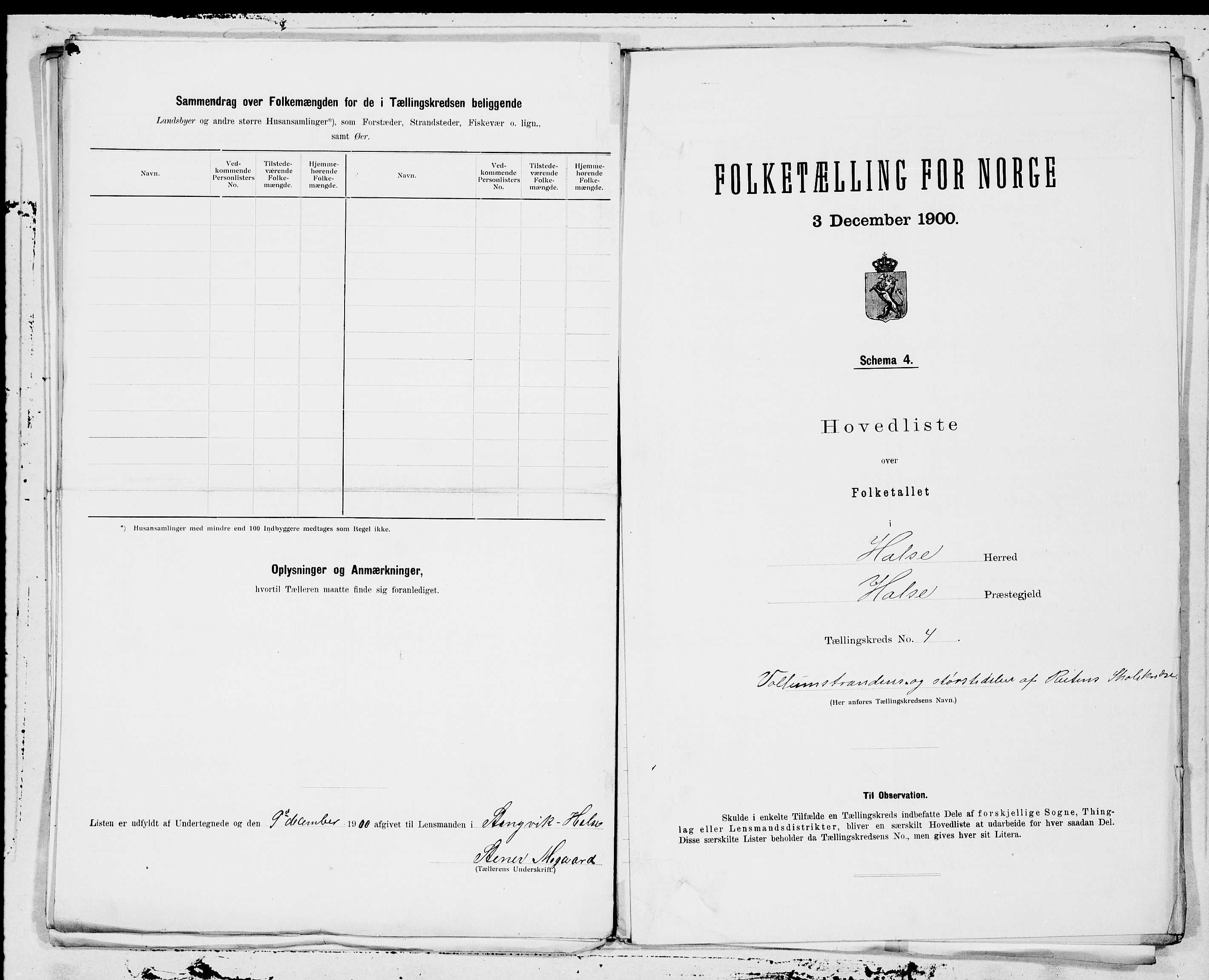 SAT, 1900 census for Halsa, 1900, p. 8