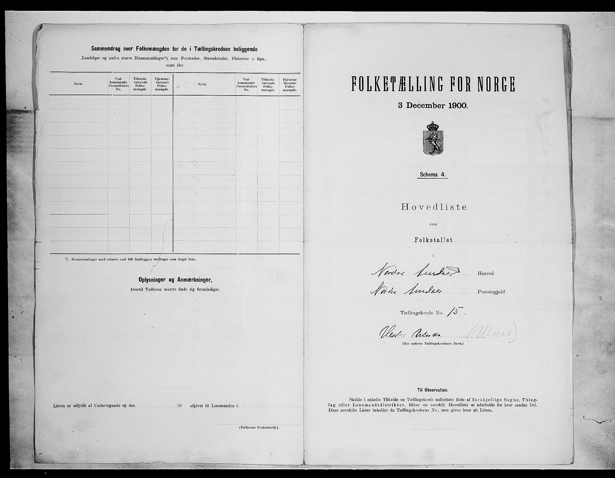 SAH, 1900 census for Nord-Aurdal, 1900, p. 67