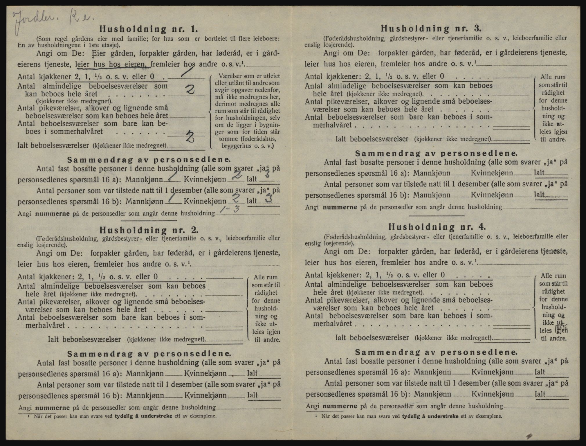 SATØ, 1920 census for Loppa, 1920, p. 53