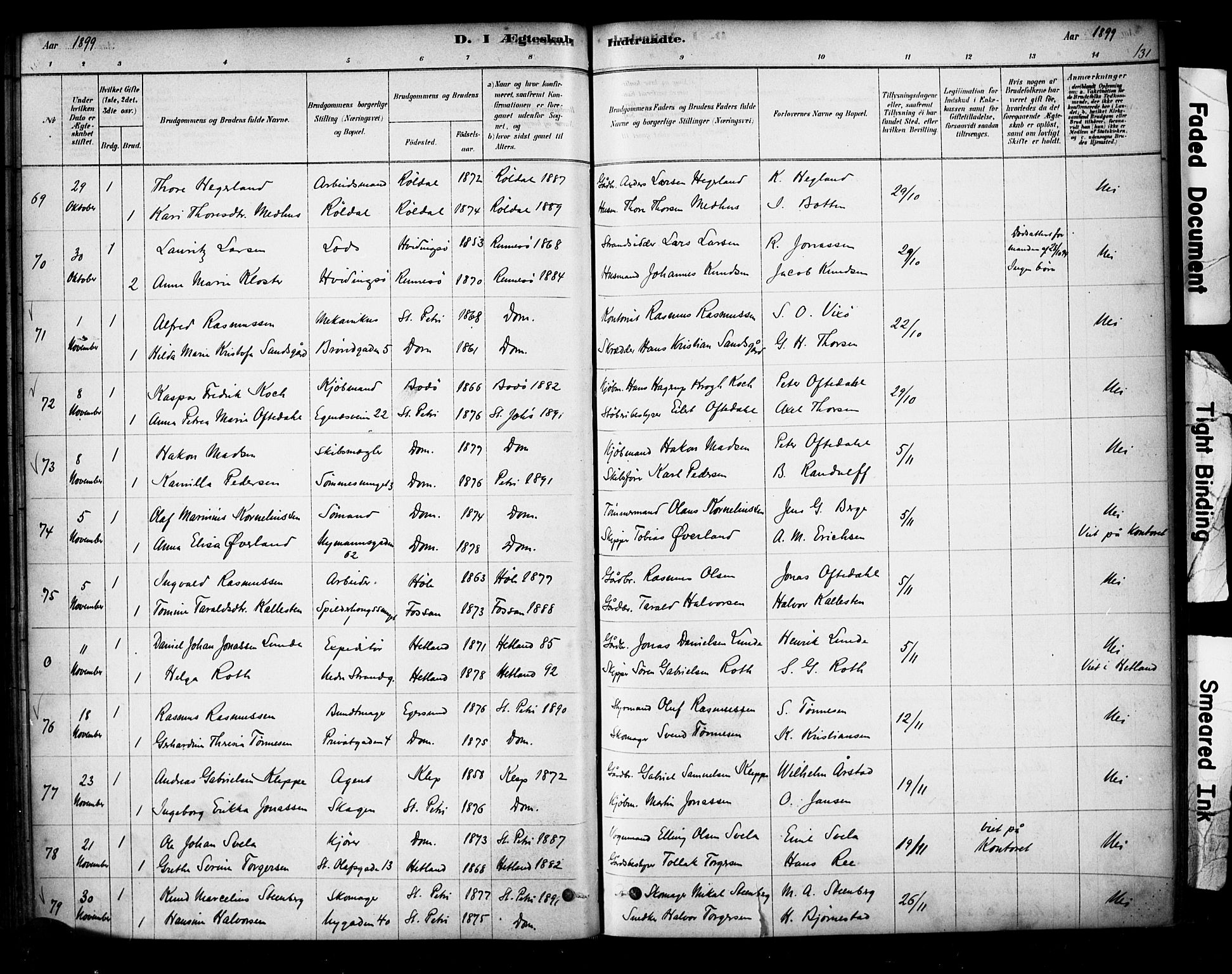 Domkirken sokneprestkontor, AV/SAST-A-101812/001/30/30BA/L0029: Parish register (official) no. A 28, 1878-1904, p. 131