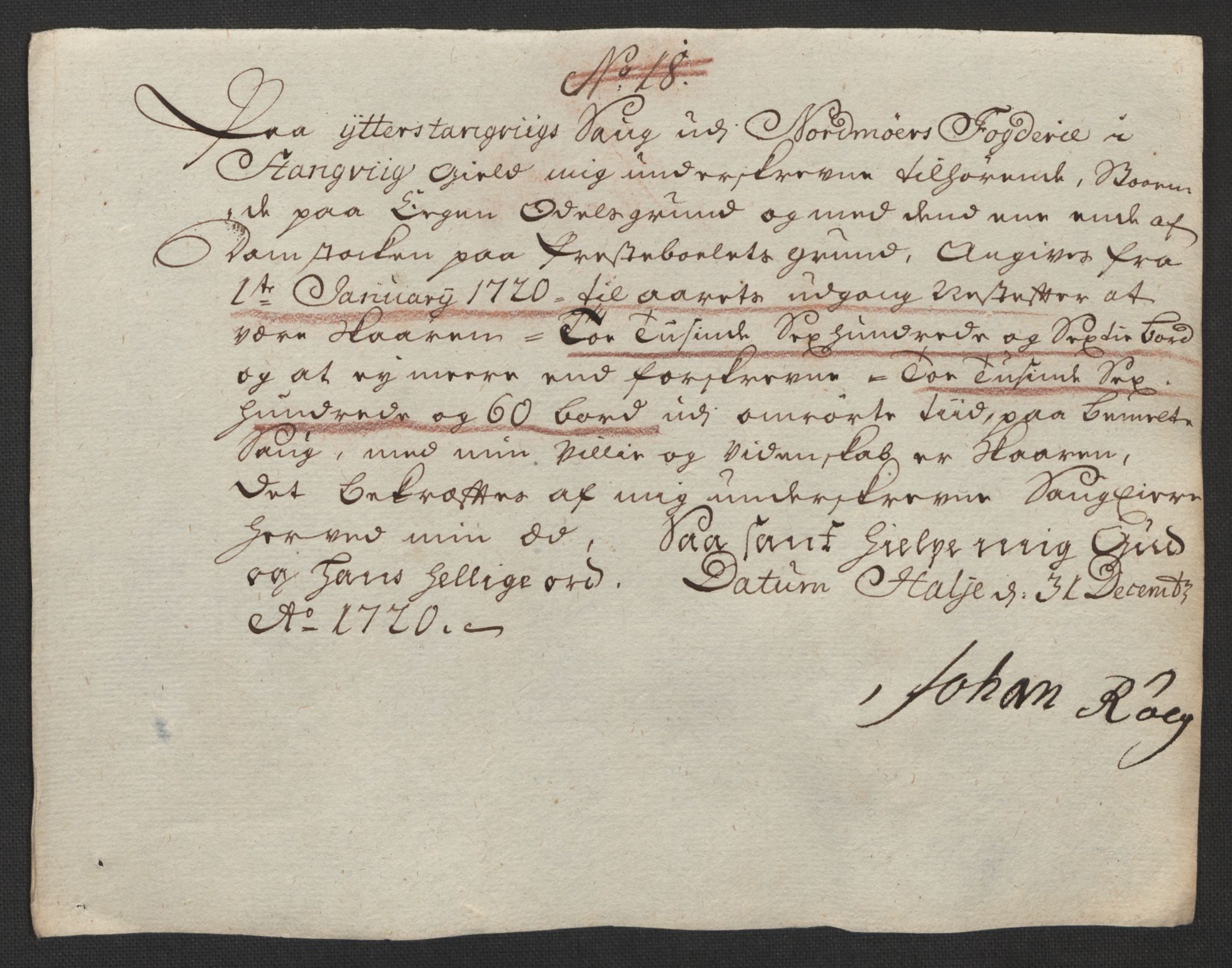 Rentekammeret inntil 1814, Reviderte regnskaper, Fogderegnskap, RA/EA-4092/R56/L3753: Fogderegnskap Nordmøre, 1720, p. 130