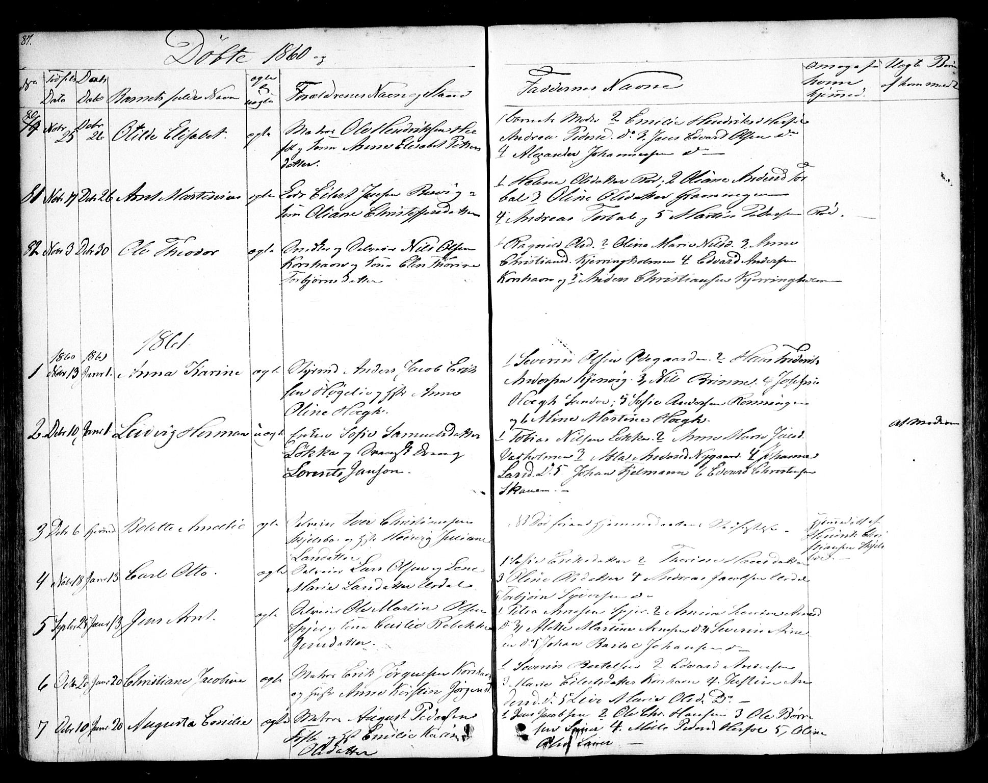 Hvaler prestekontor Kirkebøker, AV/SAO-A-2001/F/Fa/L0006: Parish register (official) no. I 6, 1846-1863, p. 87