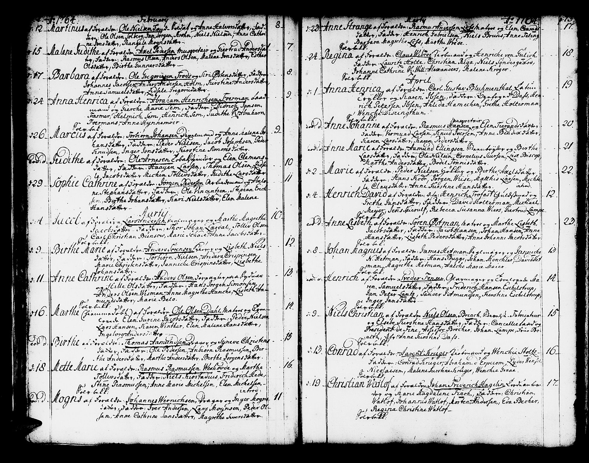 Domkirken sokneprestembete, SAB/A-74801/H/Haa/L0003: Parish register (official) no. A 3, 1758-1789, p. 72-73