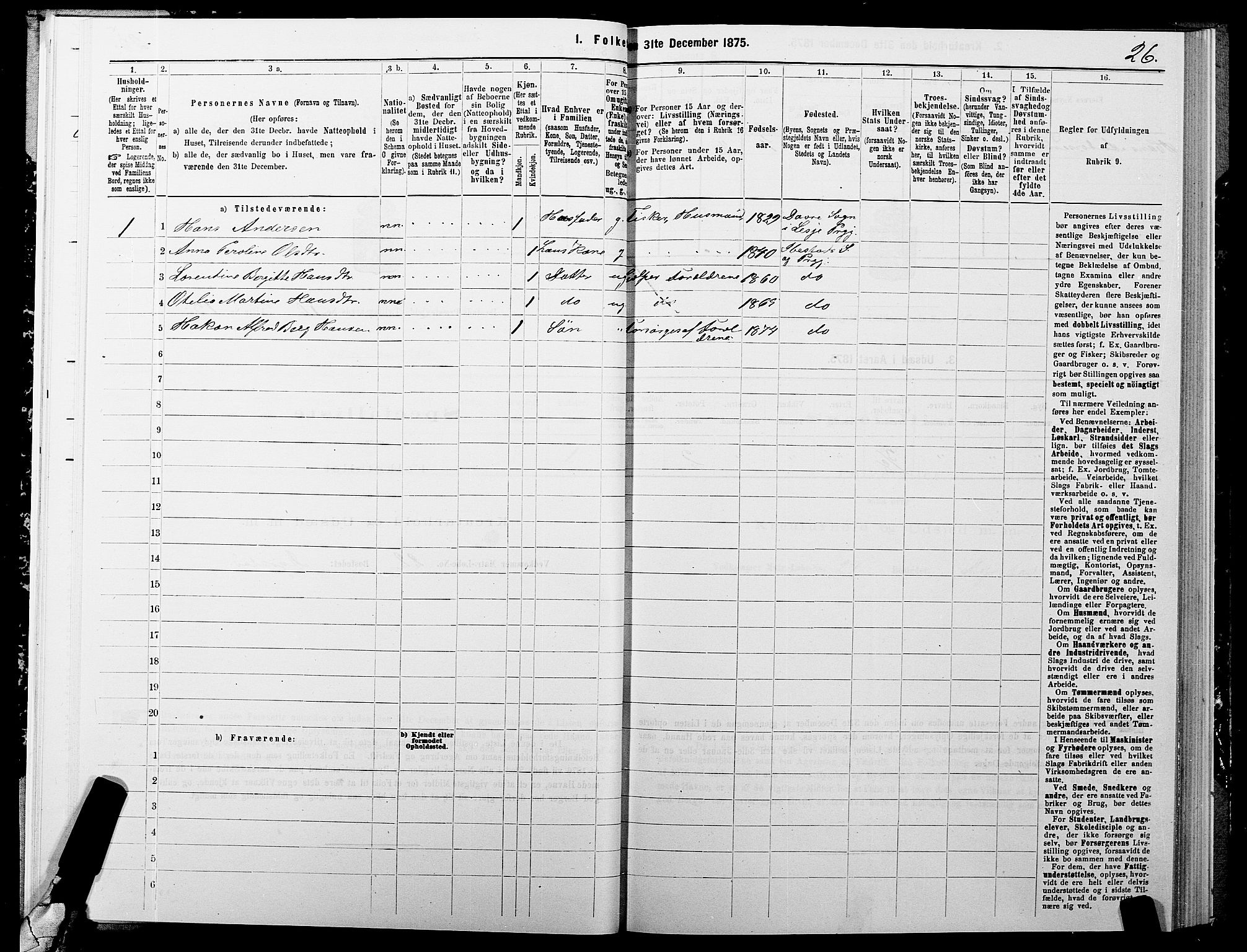 SATØ, 1875 census for 1917P Ibestad, 1875, p. 7026