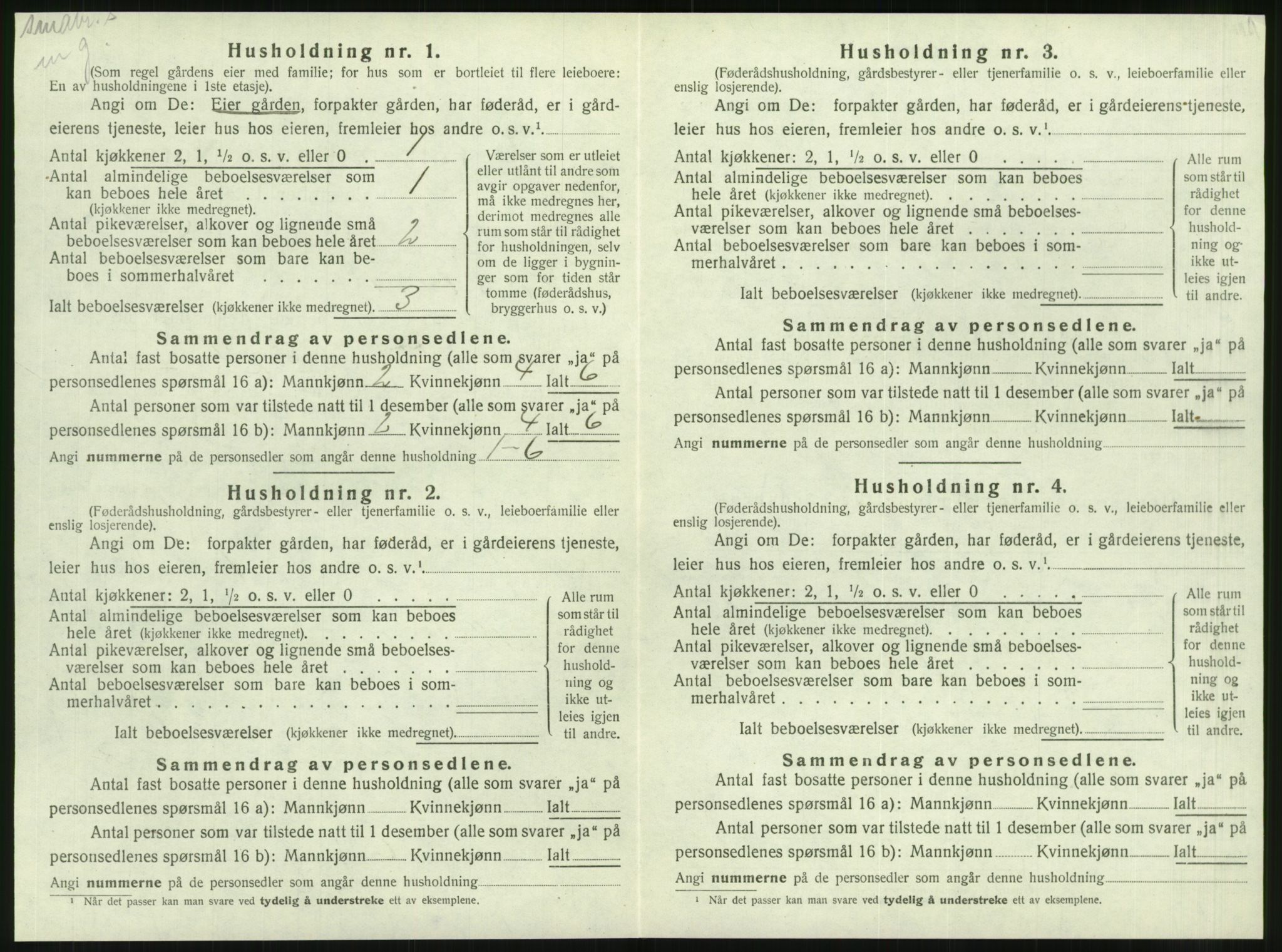 SAT, 1920 census for Brønnøy, 1920, p. 217