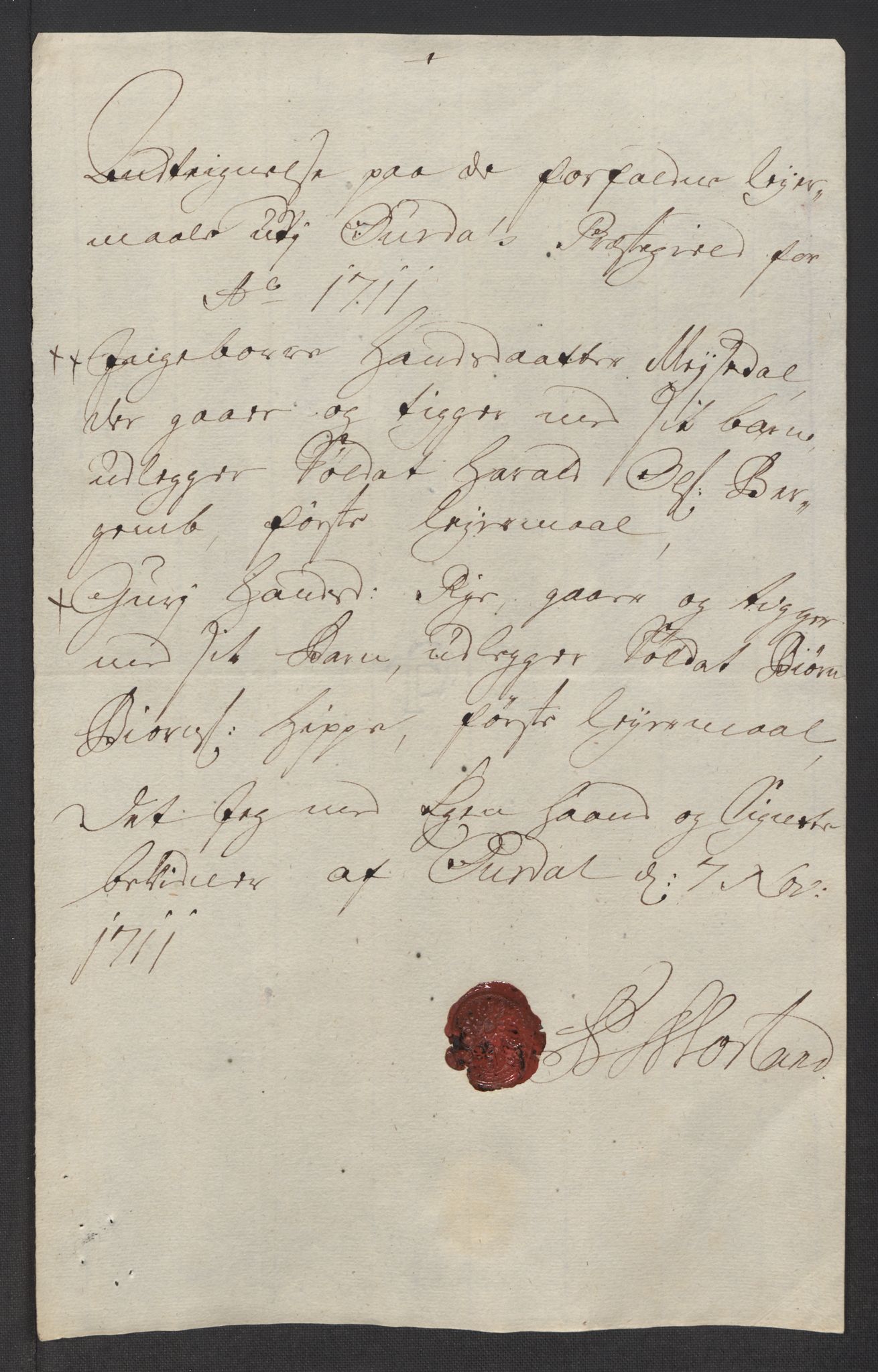 Rentekammeret inntil 1814, Reviderte regnskaper, Fogderegnskap, AV/RA-EA-4092/R18/L1309: Fogderegnskap Hadeland, Toten og Valdres, 1712, p. 281