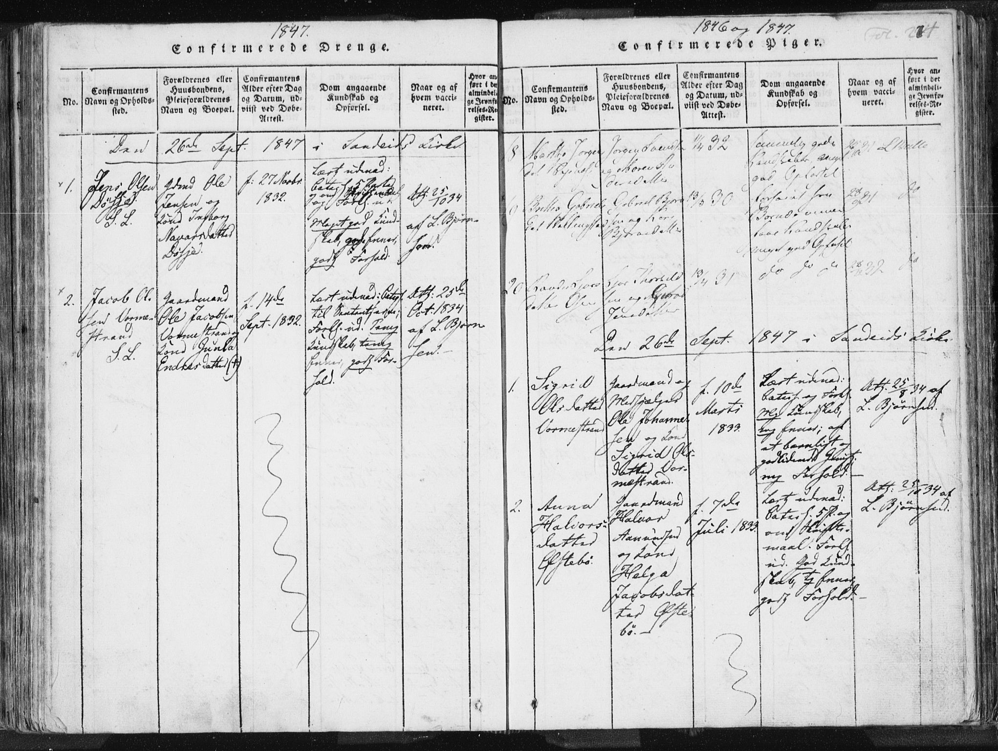 Vikedal sokneprestkontor, AV/SAST-A-101840/01/IV: Parish register (official) no. A 3, 1817-1850, p. 274