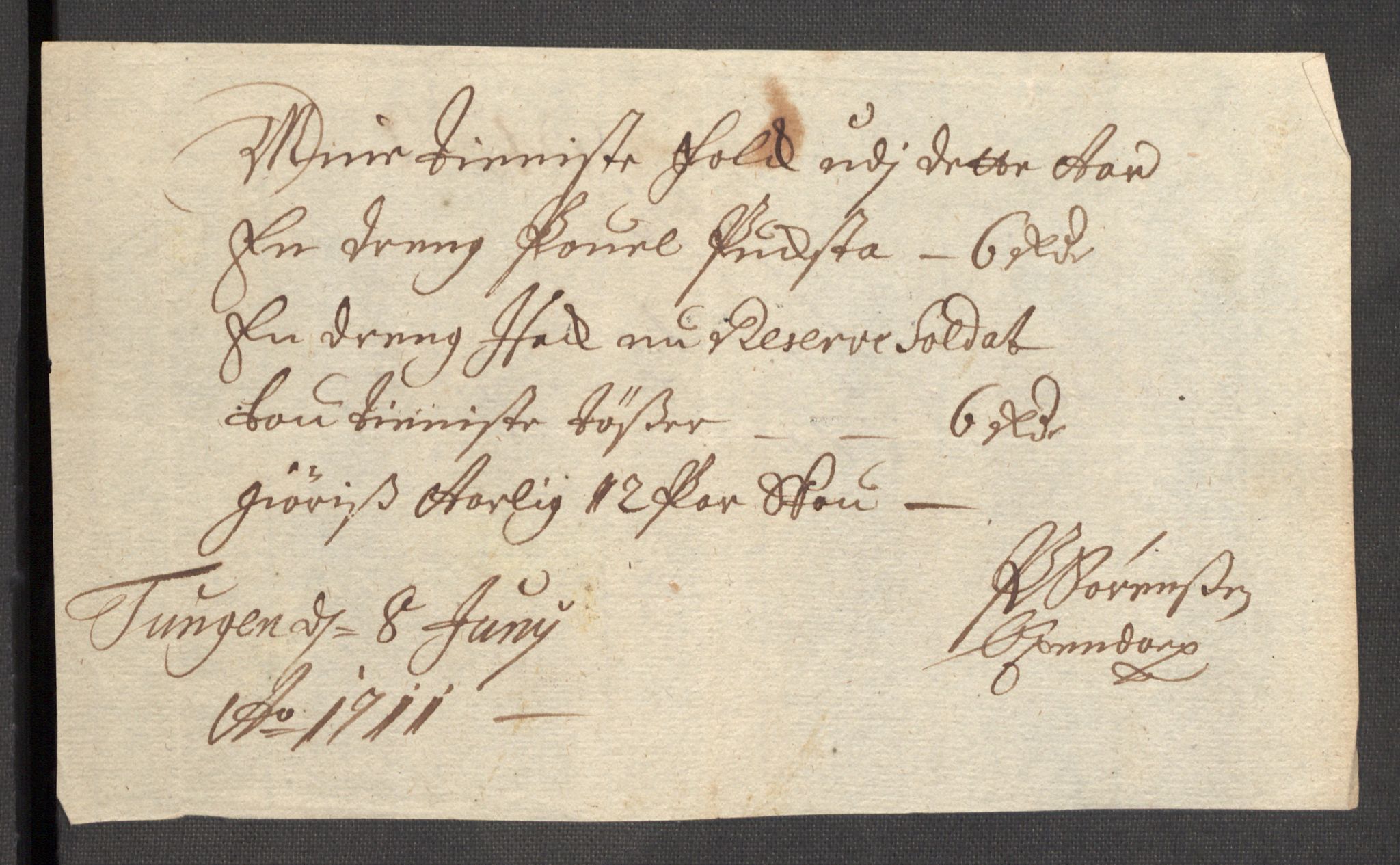 Rentekammeret inntil 1814, Reviderte regnskaper, Fogderegnskap, AV/RA-EA-4092/R57/L3860: Fogderegnskap Fosen, 1711, p. 300