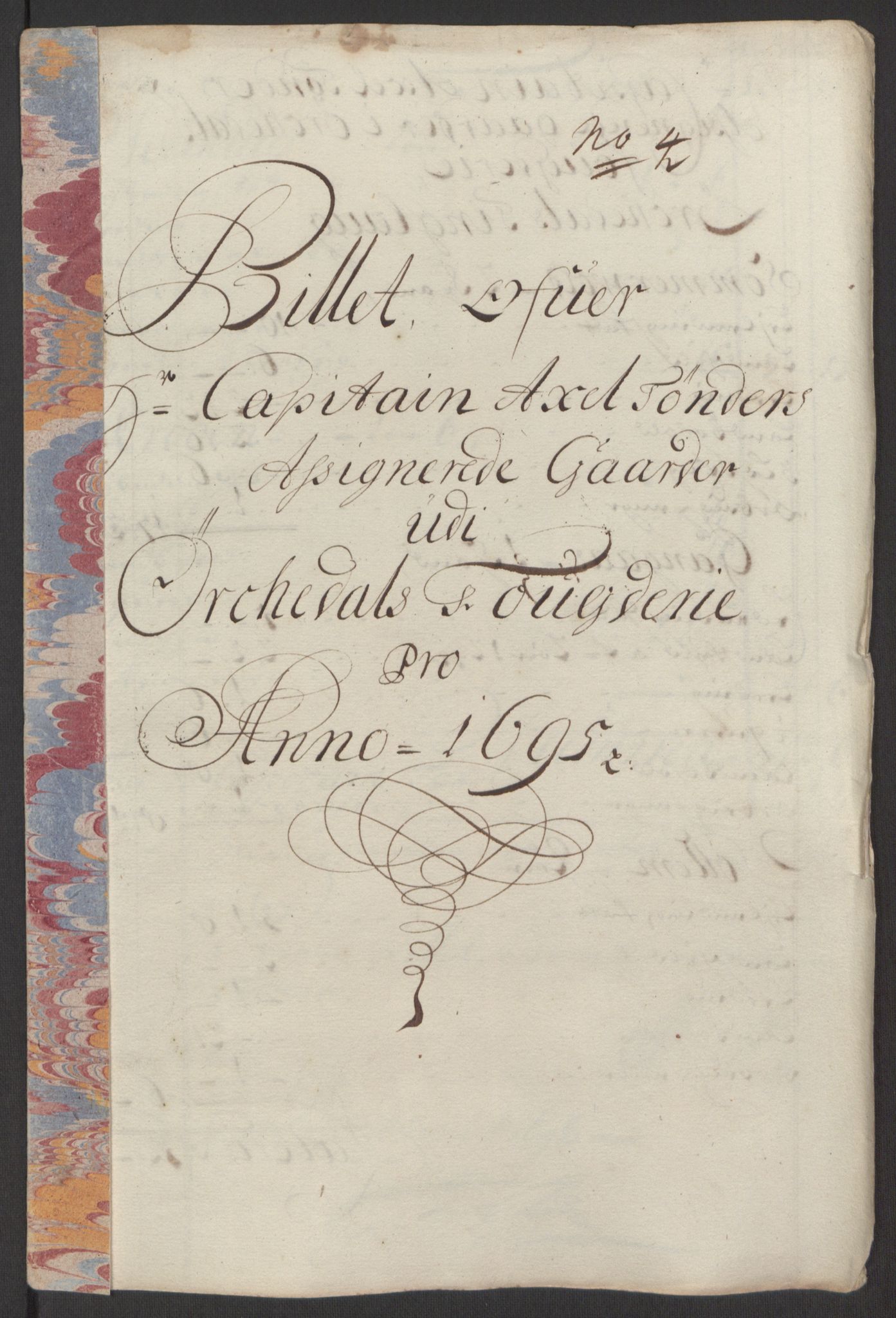 Rentekammeret inntil 1814, Reviderte regnskaper, Fogderegnskap, RA/EA-4092/R60/L3945: Fogderegnskap Orkdal og Gauldal, 1695, p. 225