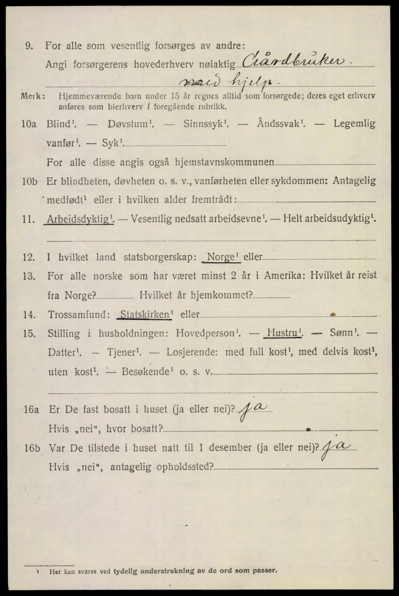 SAKO, 1920 census for Tinn, 1920, p. 4877