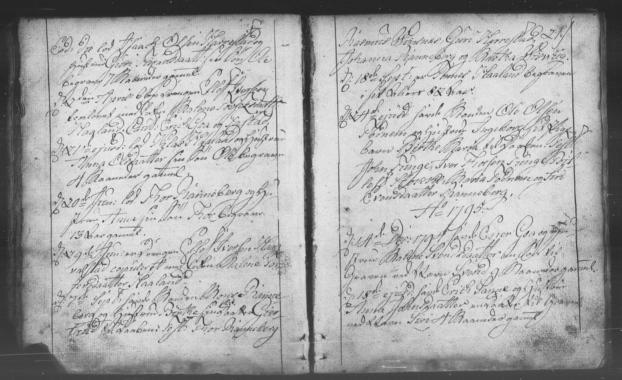 Domkirken sokneprestkontor, SAST/A-101812/001/30/30BB/L0006: Parish register (copy) no. B 6, 1783-1815, p. 21