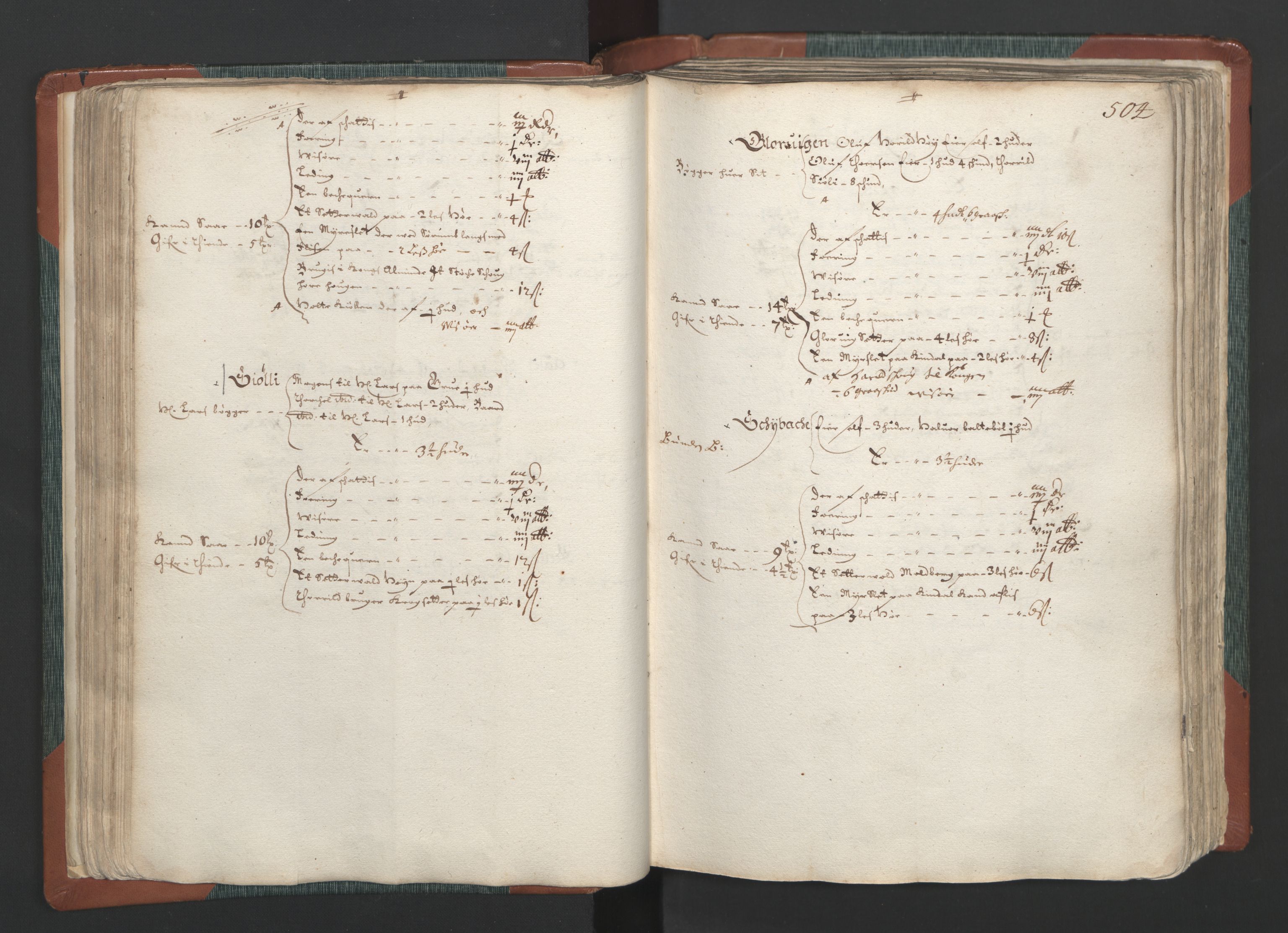 Rentekammeret inntil 1814, Realistisk ordnet avdeling, AV/RA-EA-4070/L/L0009: Oppland lagdømme. Alminnelig jordebok med skatteligning for Solør, Østerdal, Hadeland og Valdres., 1661, p. 503b-504a