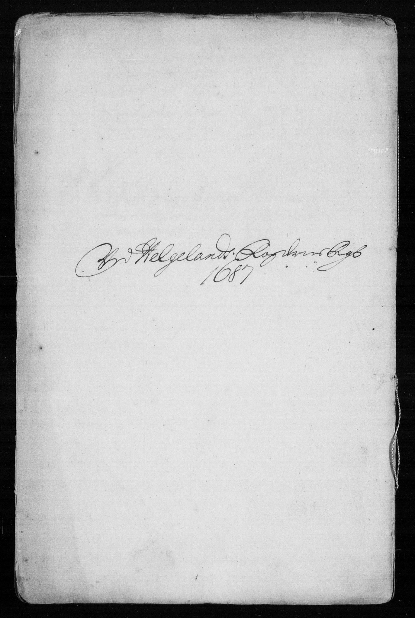 Rentekammeret inntil 1814, Reviderte regnskaper, Stiftamtstueregnskaper, Trondheim stiftamt og Nordland amt, AV/RA-EA-6044/R/Rh/L0009: Nordland amt, 1687