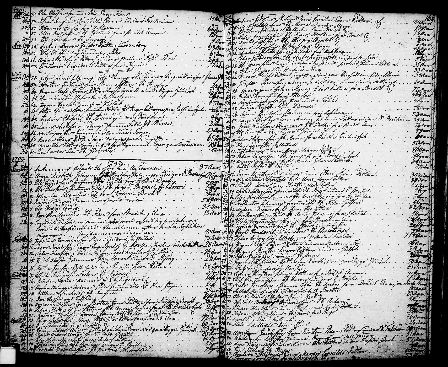 Gjerpen kirkebøker, SAKO/A-265/F/Fa/L0002: Parish register (official) no. I 2, 1747-1795, p. 166