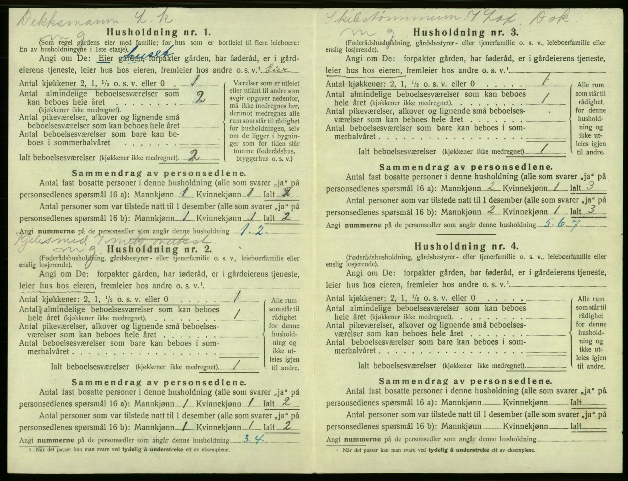 SAB, 1920 census for Laksevåg, 1920, p. 1397