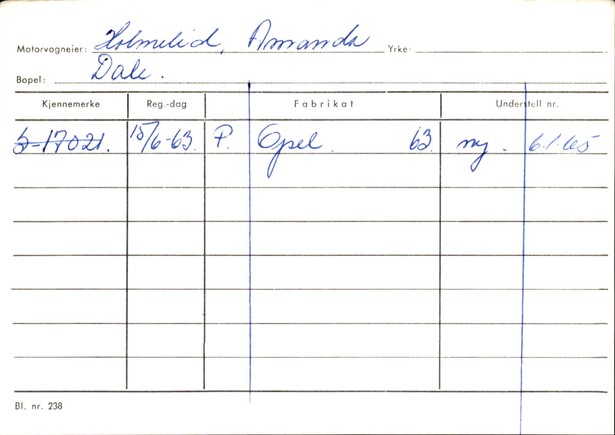 Statens vegvesen, Sogn og Fjordane vegkontor, AV/SAB-A-5301/4/F/L0125: Eigarregister Sogndal V-Å. Aurland A-Å. Fjaler A-N, 1945-1975, p. 2053