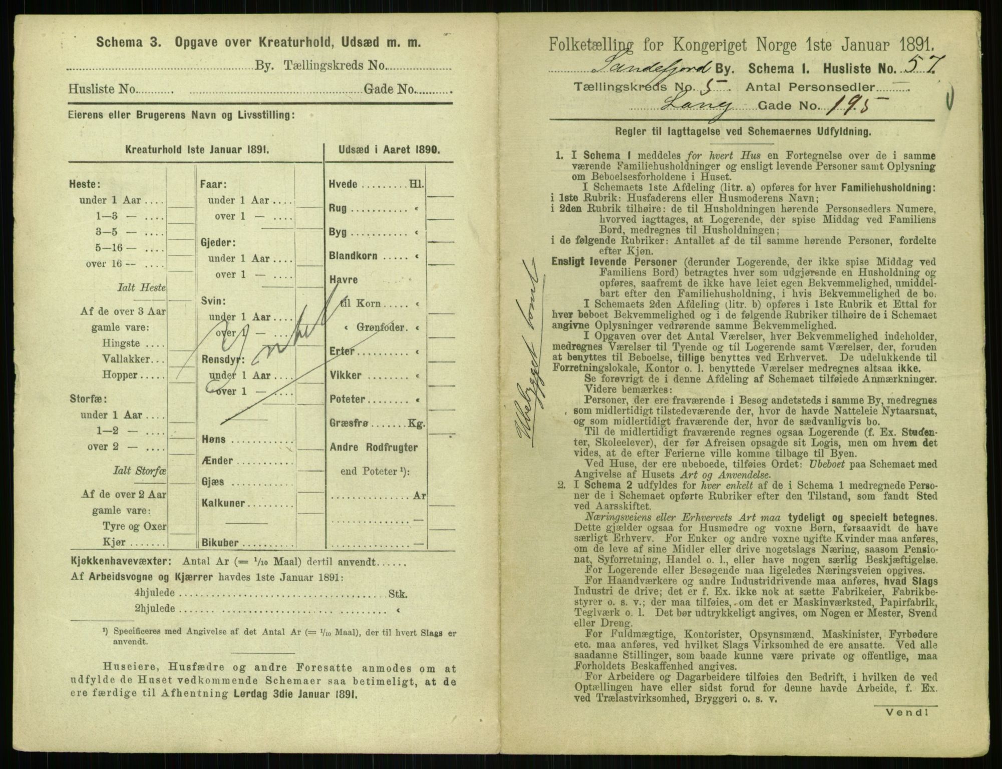 RA, 1891 census for 0706 Sandefjord, 1891, p. 623