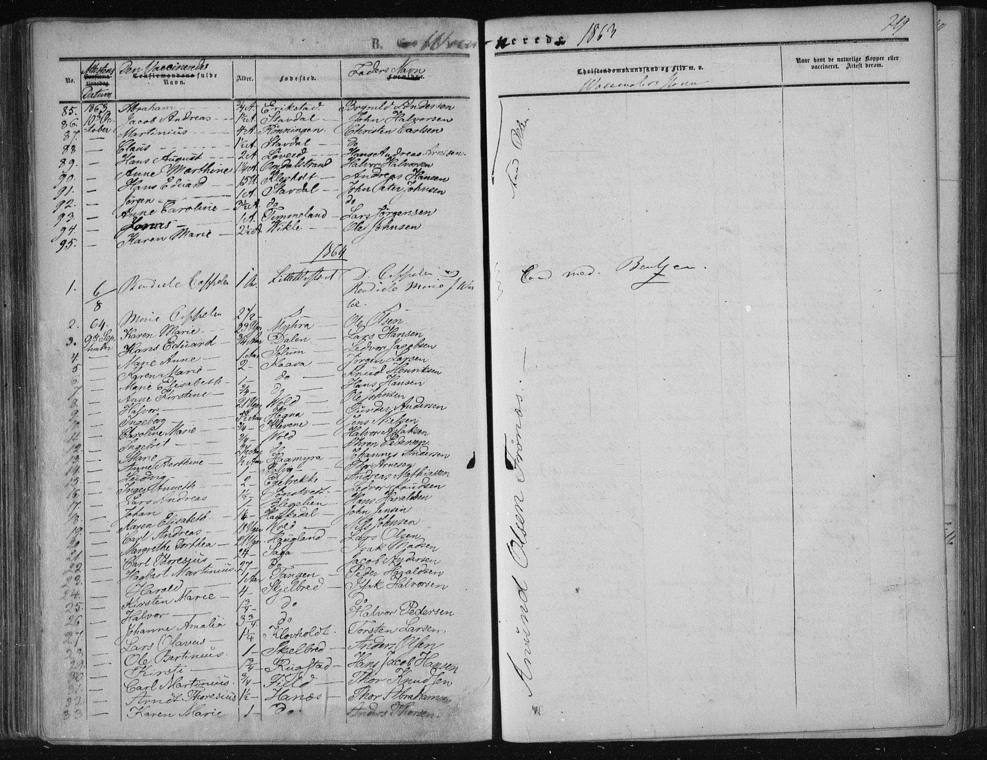 Solum kirkebøker, SAKO/A-306/F/Fa/L0007: Parish register (official) no. I 7, 1856-1864, p. 219