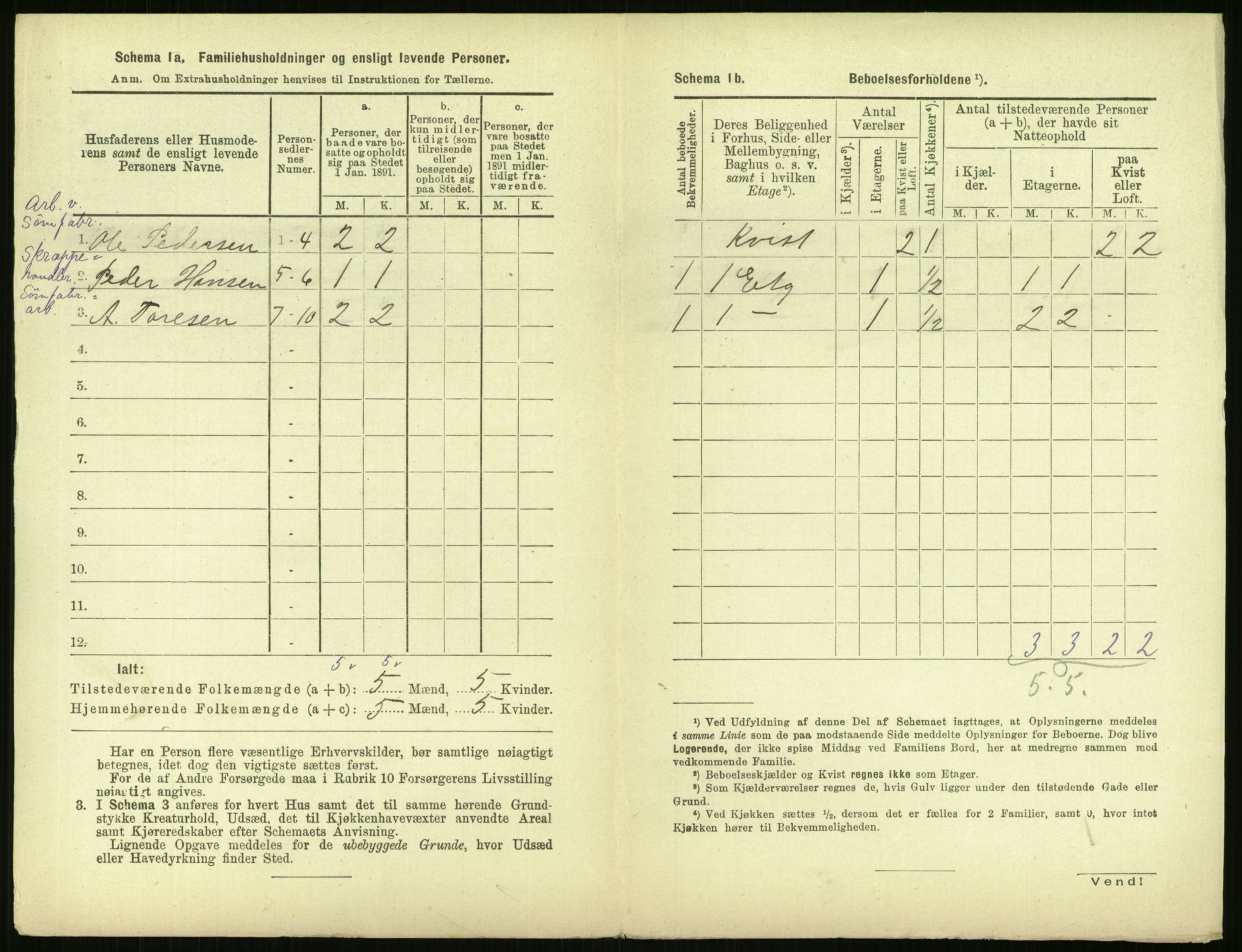 RA, 1891 census for 0301 Kristiania, 1891, p. 164068