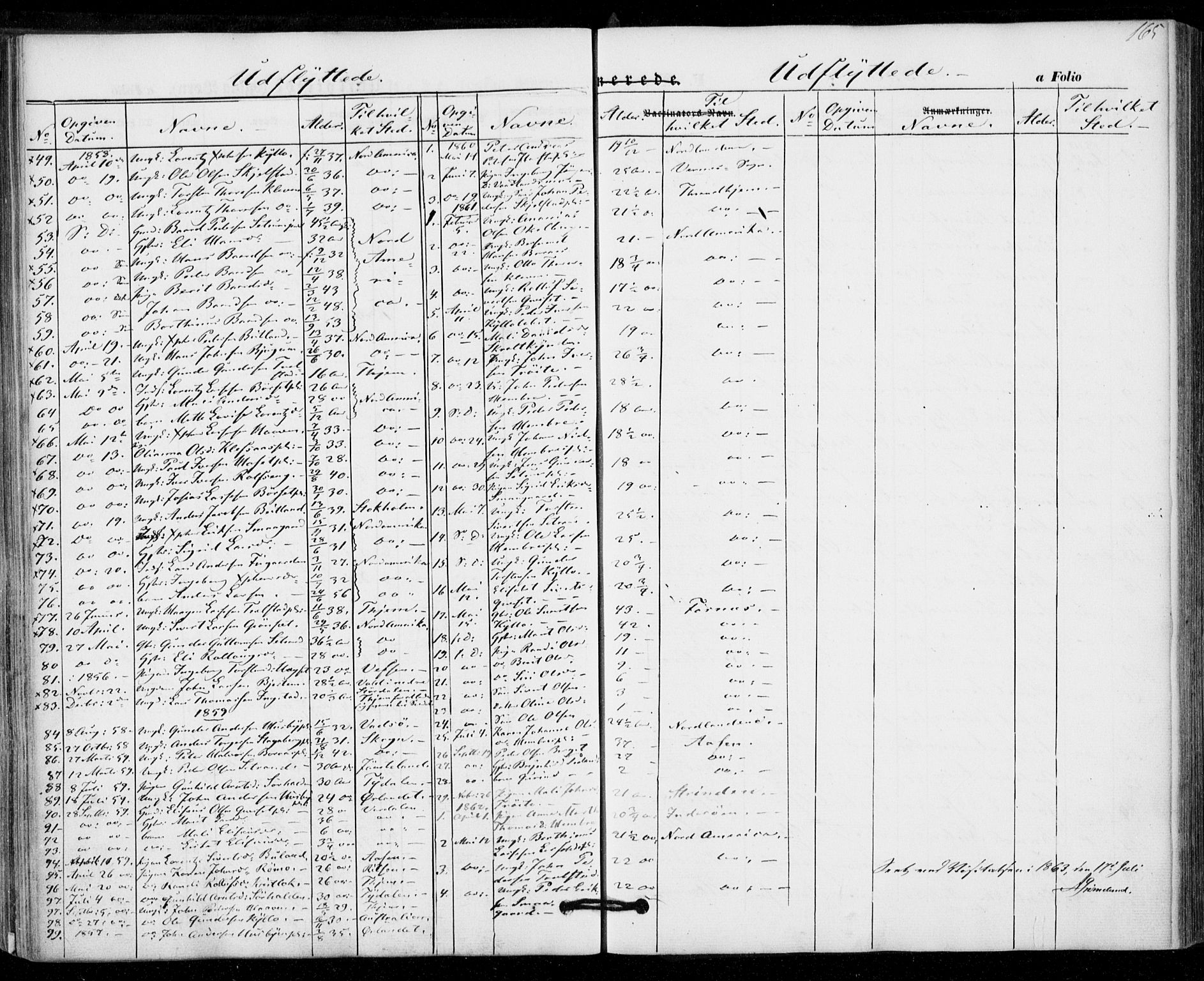 Ministerialprotokoller, klokkerbøker og fødselsregistre - Nord-Trøndelag, SAT/A-1458/703/L0028: Parish register (official) no. 703A01, 1850-1862, p. 165