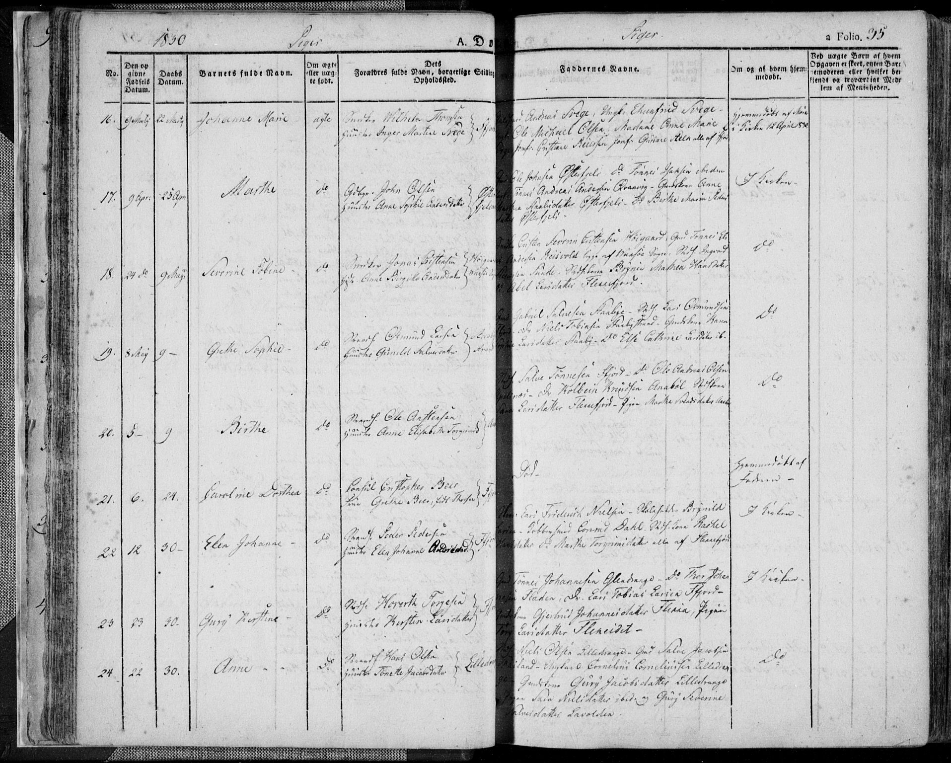 Flekkefjord sokneprestkontor, AV/SAK-1111-0012/F/Fa/Fac/L0003: Parish register (official) no. A 3, 1826-1841, p. 35