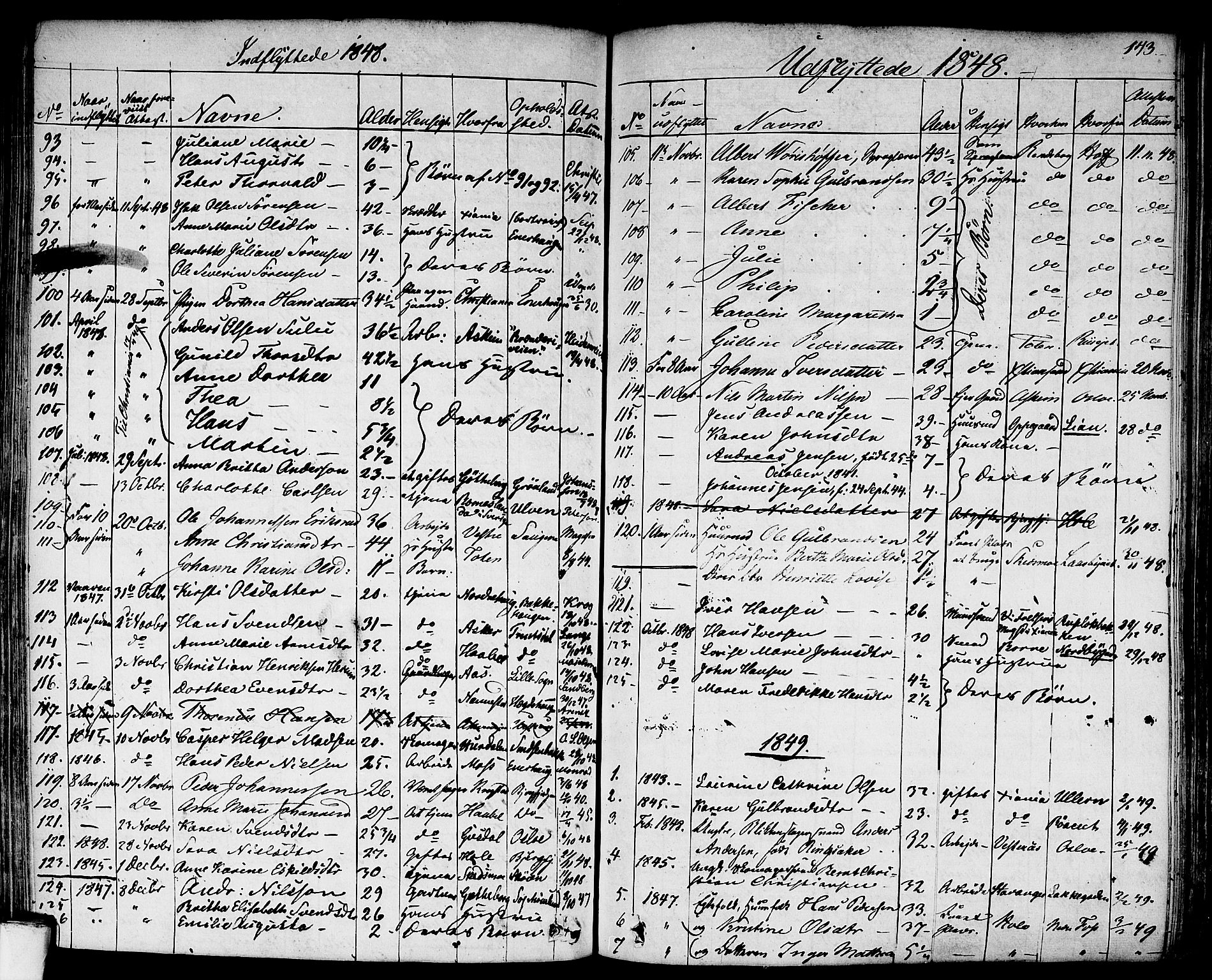 Aker prestekontor kirkebøker, AV/SAO-A-10861/F/L0018: Parish register (official) no. 17, 1829-1852, p. 143