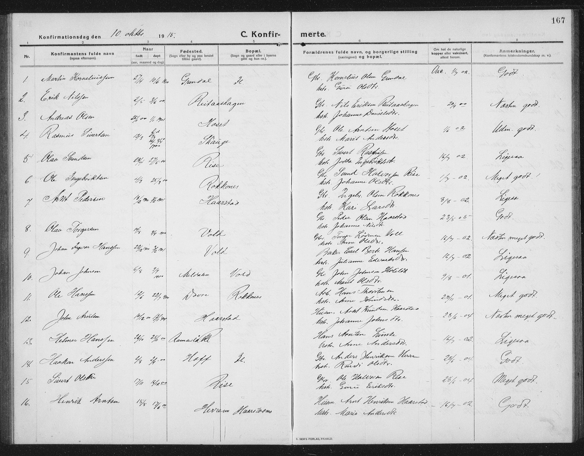Ministerialprotokoller, klokkerbøker og fødselsregistre - Sør-Trøndelag, SAT/A-1456/674/L0877: Parish register (copy) no. 674C04, 1913-1940, p. 167