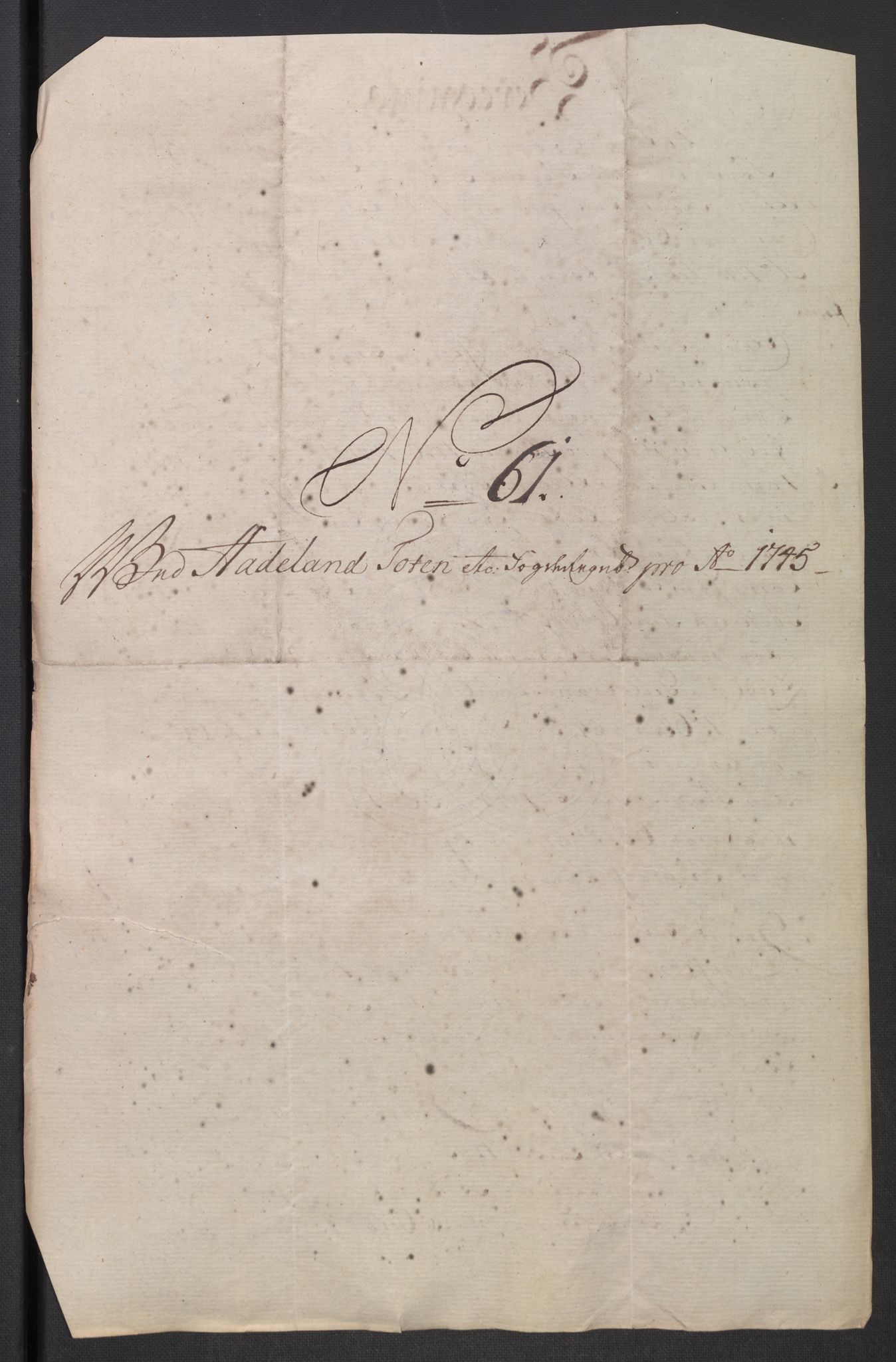 Rentekammeret inntil 1814, Reviderte regnskaper, Fogderegnskap, AV/RA-EA-4092/R18/L1345: Fogderegnskap Hadeland, Toten og Valdres, 1745-1746, p. 278
