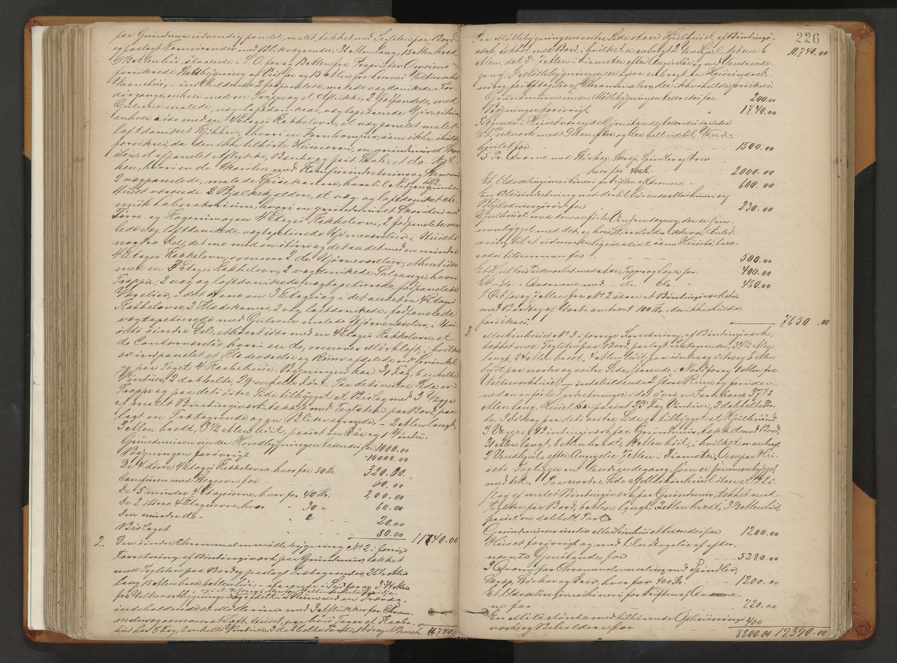 Norges Brannkasse Strinda, AV/SAT-A-5516/Fa/L0002: Branntakstprotokoll, 1874-1895, p. 226