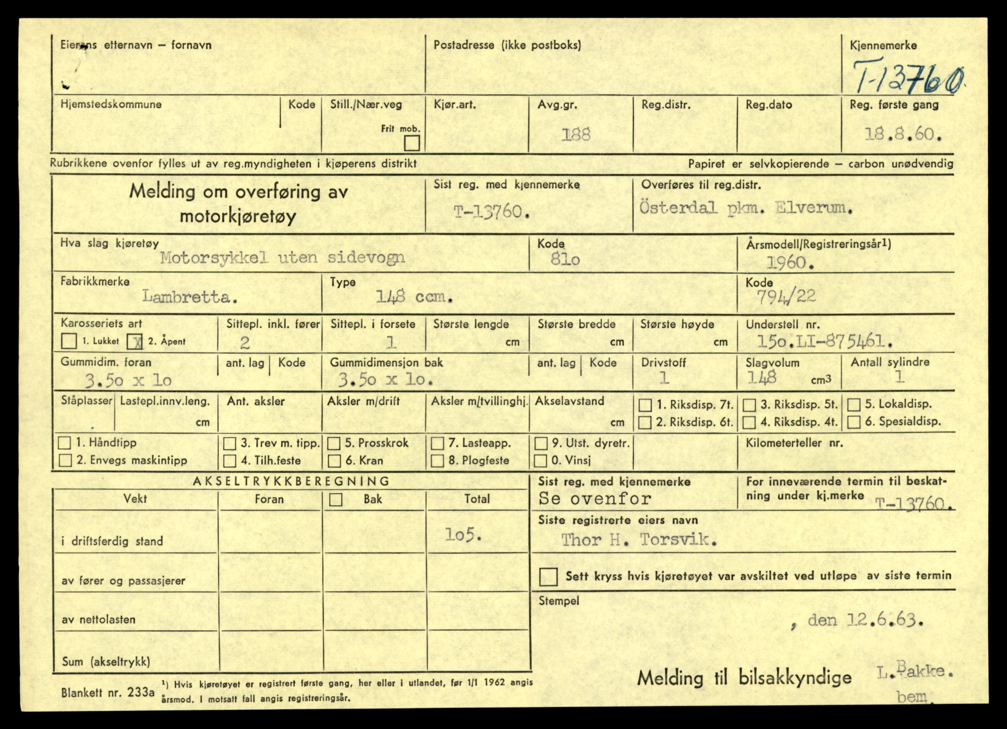 Møre og Romsdal vegkontor - Ålesund trafikkstasjon, AV/SAT-A-4099/F/Fe/L0041: Registreringskort for kjøretøy T 13710 - T 13905, 1927-1998, p. 901