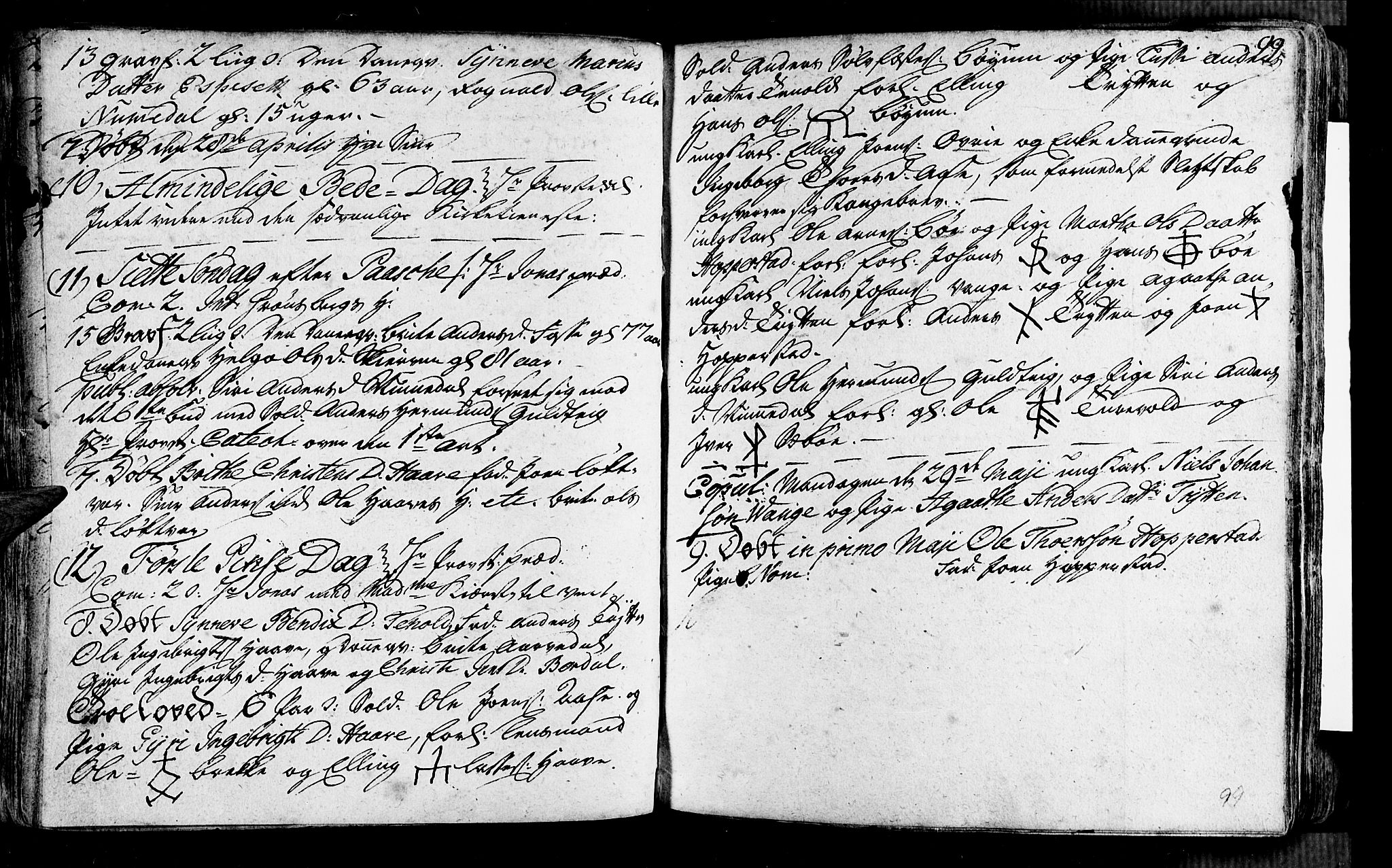 Vik sokneprestembete, AV/SAB-A-81501/H/Haa/Haaa/L0002: Parish register (official) no. A 2 / 1, 1740-1757, p. 99