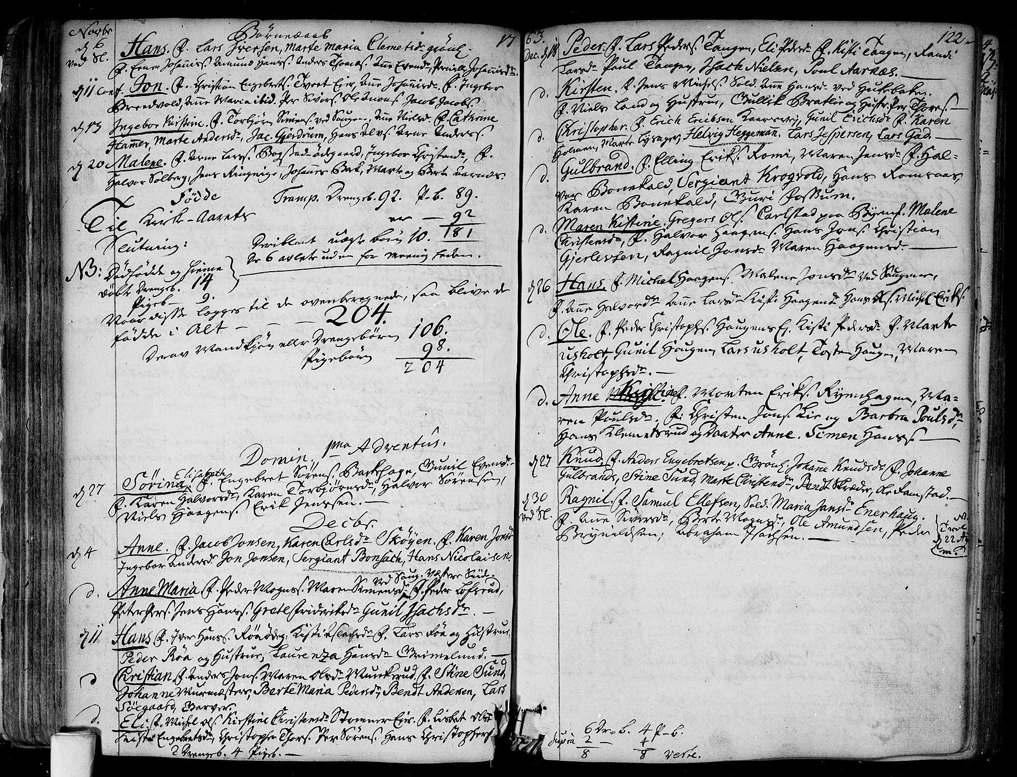 Aker prestekontor kirkebøker, SAO/A-10861/F/L0008: Parish register (official) no. 8, 1749-1765, p. 122