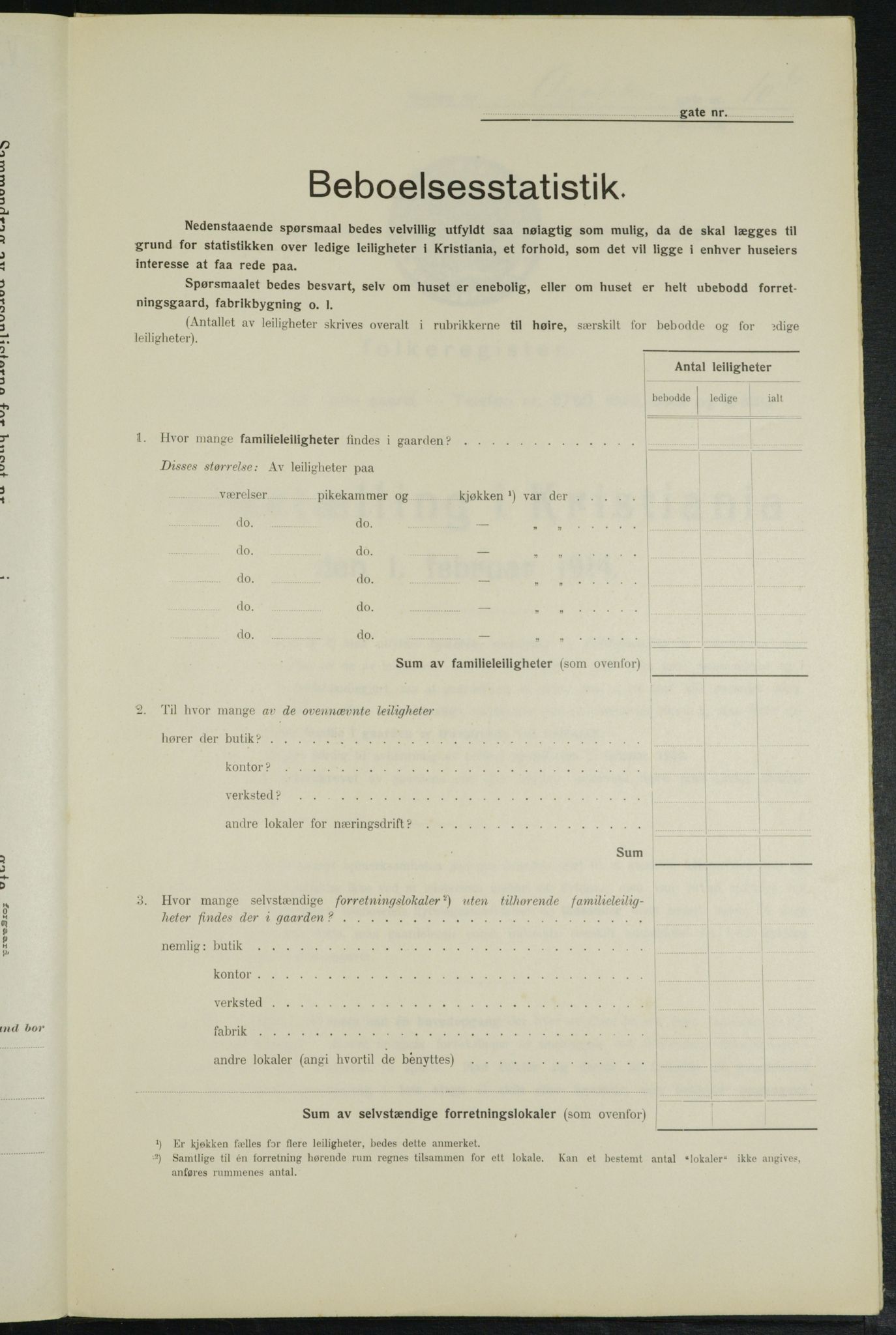 OBA, Municipal Census 1914 for Kristiania, 1914, p. 1469