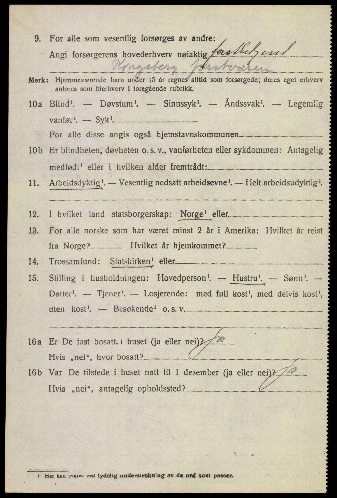 SAKO, 1920 census for Øvre Sandsvær, 1920, p. 5751