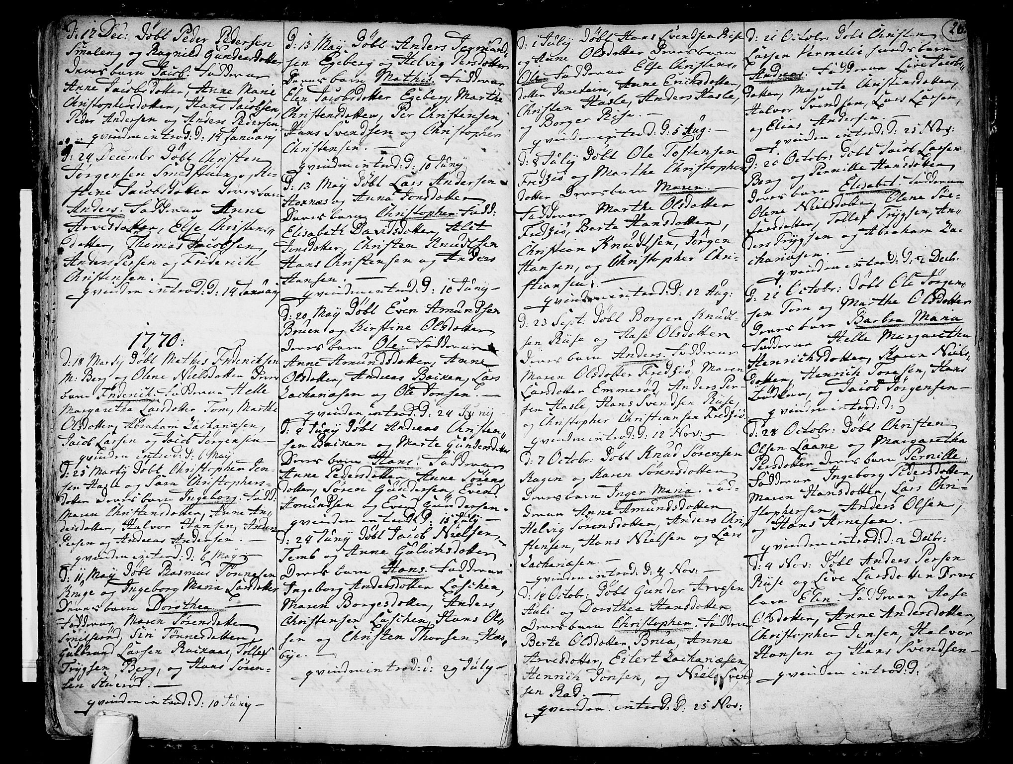 Sem kirkebøker, AV/SAKO-A-5/F/Fa/L0002: Parish register (official) no. I 2, 1764-1798, p. 26