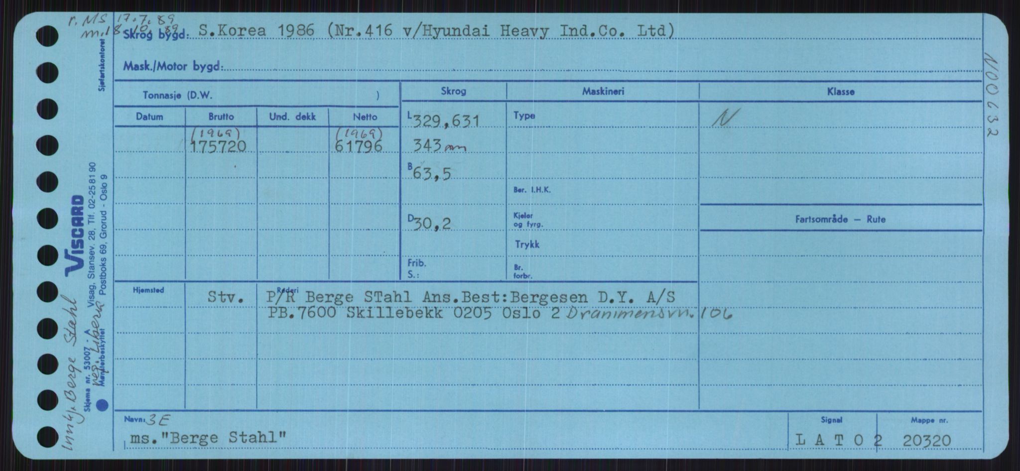 Sjøfartsdirektoratet med forløpere, Skipsmålingen, RA/S-1627/H/Ha/L0001/0001: Fartøy, A-Eig / Fartøy A-Bjøn, p. 817