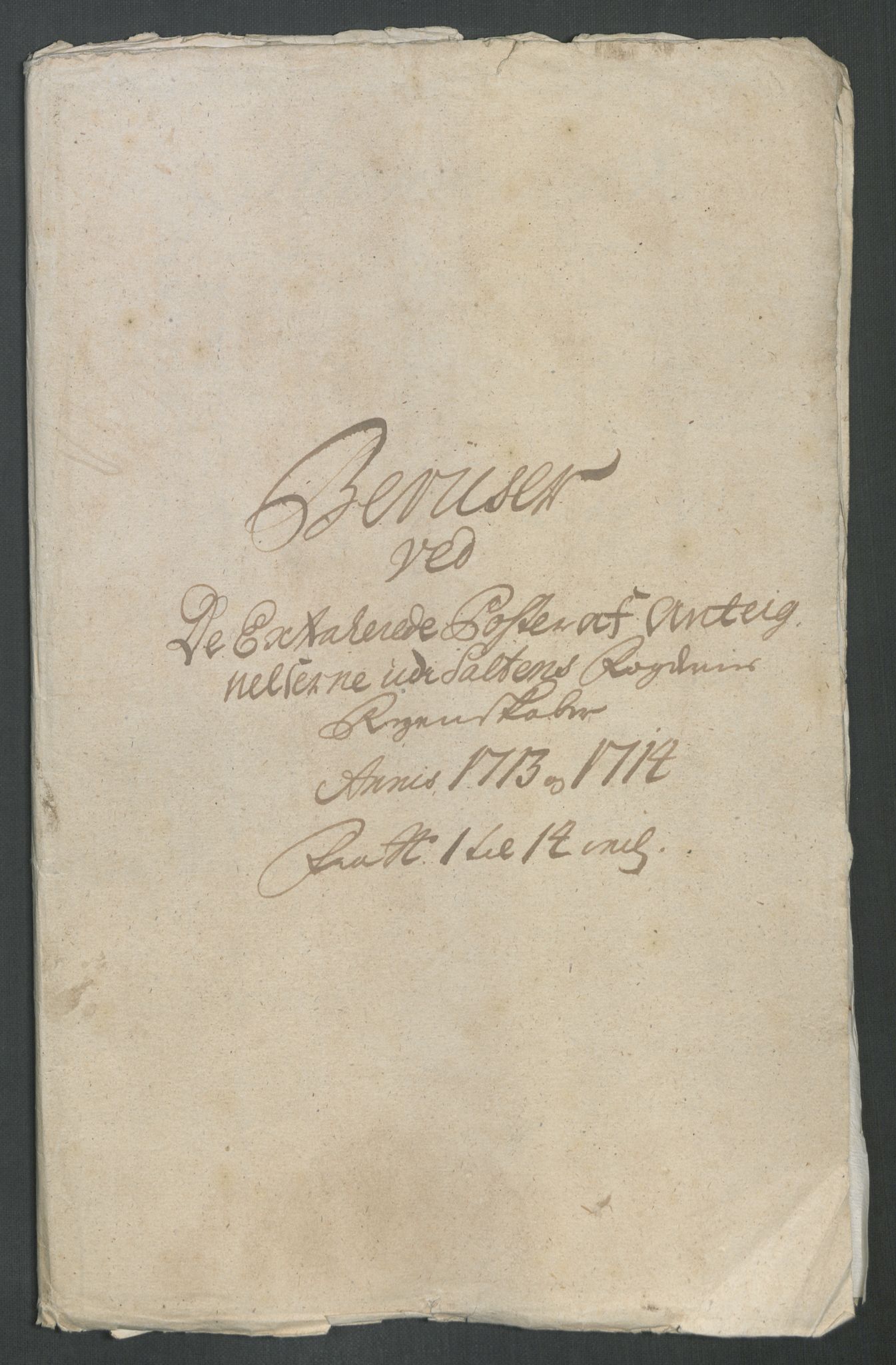 Rentekammeret inntil 1814, Reviderte regnskaper, Fogderegnskap, AV/RA-EA-4092/R66/L4584: Fogderegnskap Salten, 1714, p. 533