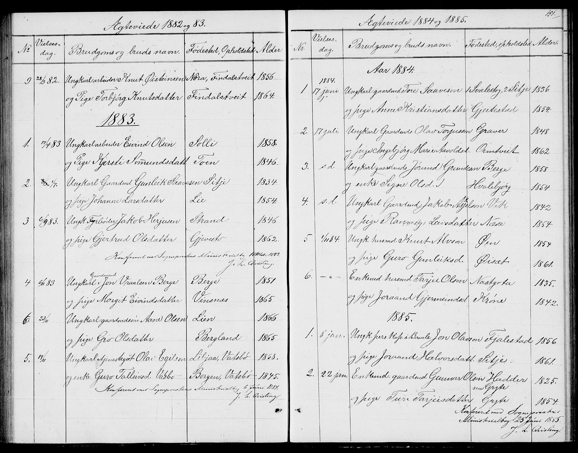Fyresdal kirkebøker, SAKO/A-263/G/Ga/L0004: Parish register (copy) no. I 4, 1864-1892, p. 151