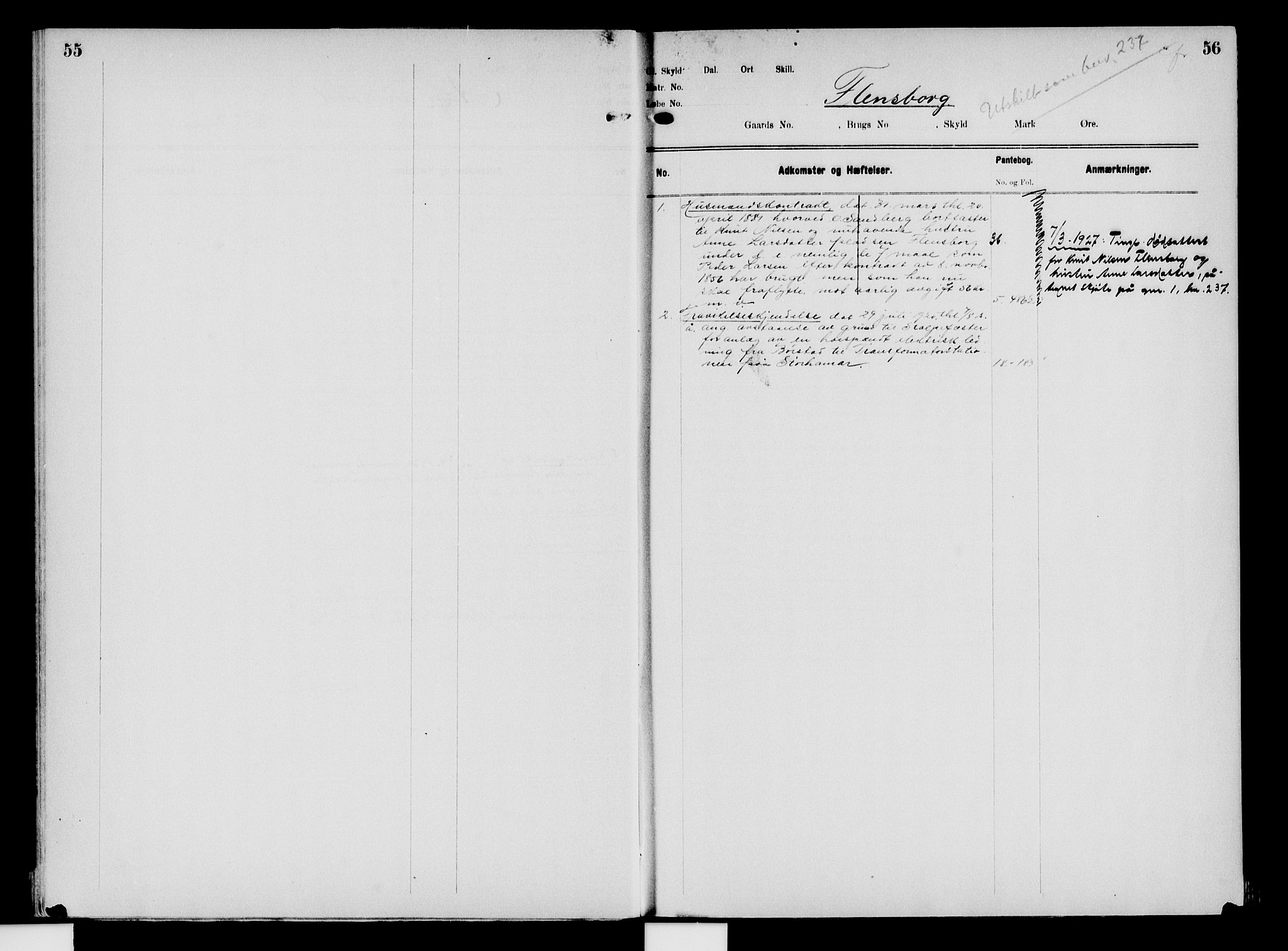 Nord-Hedmark sorenskriveri, SAH/TING-012/H/Ha/Had/Hade/L0008: Mortgage register no. 4.8, 1923-1940, p. 55-56