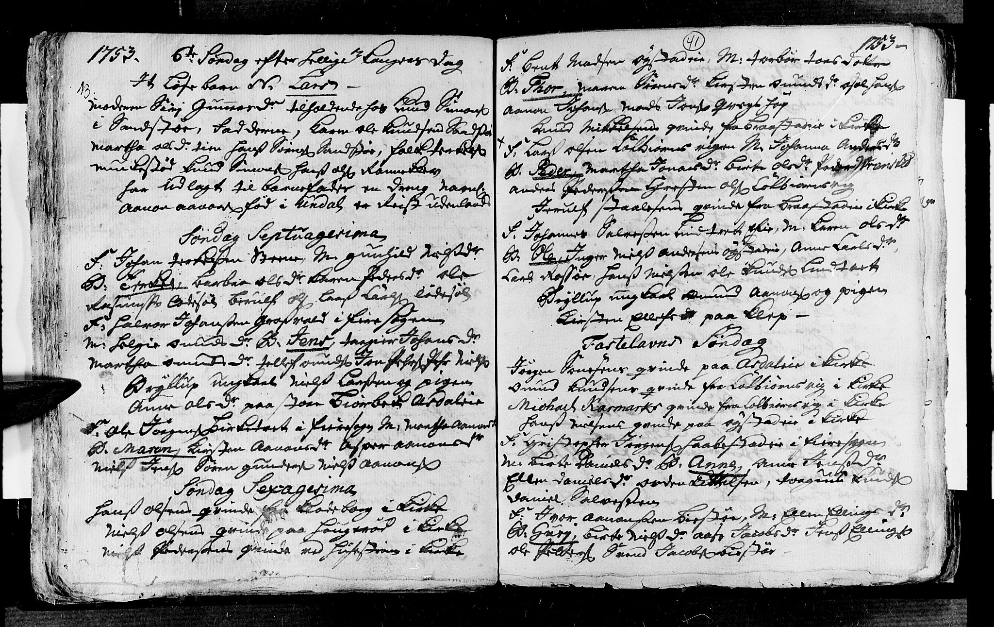 Øyestad sokneprestkontor, AV/SAK-1111-0049/F/Fa/L0005: Parish register (official) no. A 5, 1751-1757, p. 41