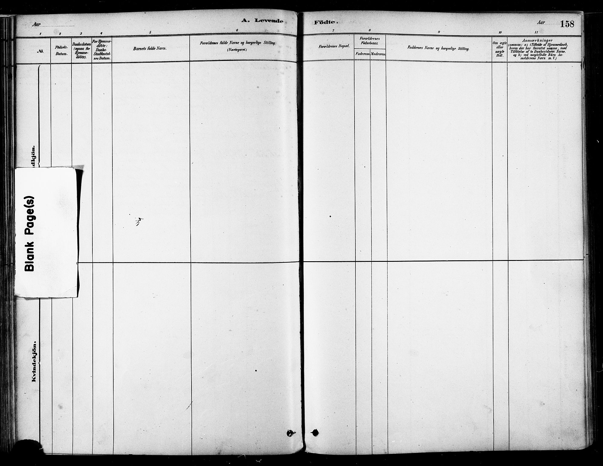 Ministerialprotokoller, klokkerbøker og fødselsregistre - Nordland, SAT/A-1459/802/L0054: Parish register (official) no. 802A01, 1879-1893, p. 158