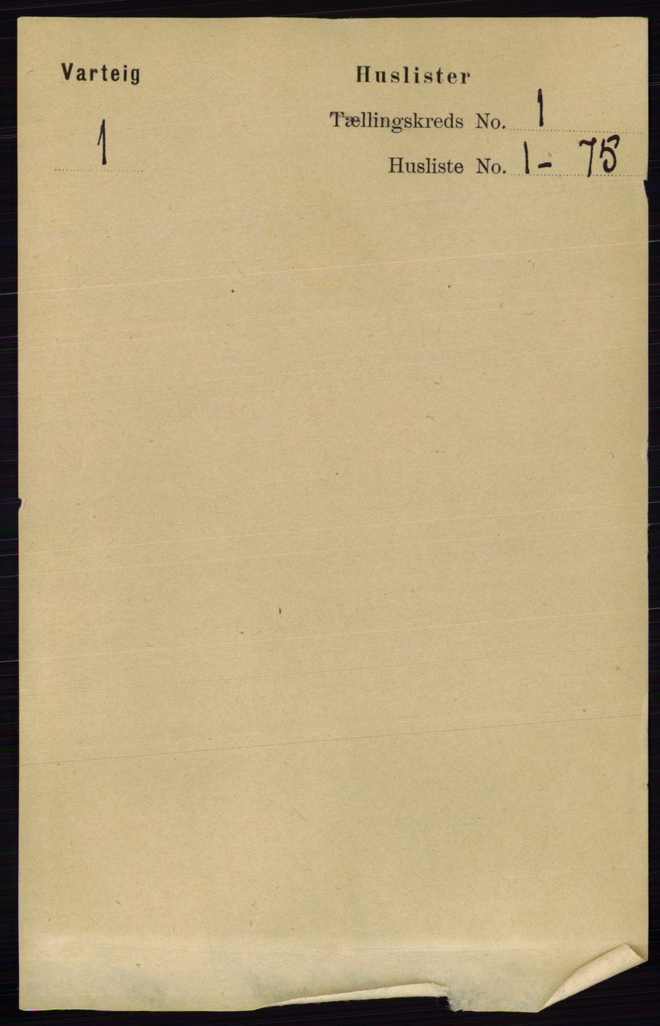 RA, 1891 census for 0114 Varteig, 1891, p. 12