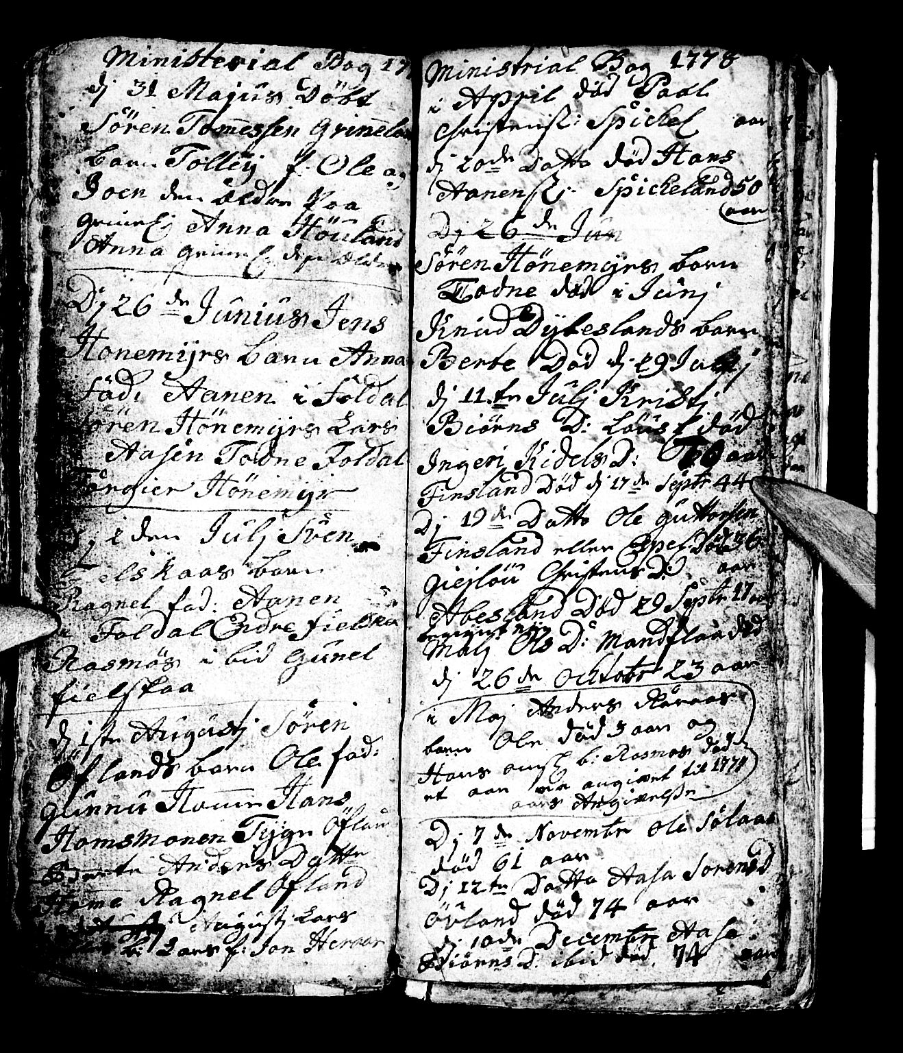 Bjelland sokneprestkontor, AV/SAK-1111-0005/F/Fb/Fbb/L0001: Parish register (copy) no. B 1, 1732-1782, p. 110