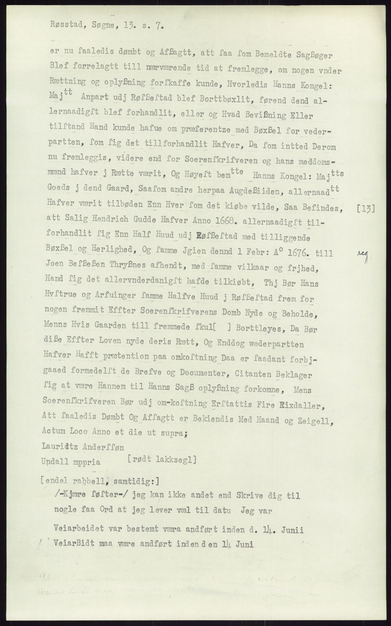 Samlinger til kildeutgivelse, Diplomavskriftsamlingen, AV/RA-EA-4053/H/Ha, p. 2606