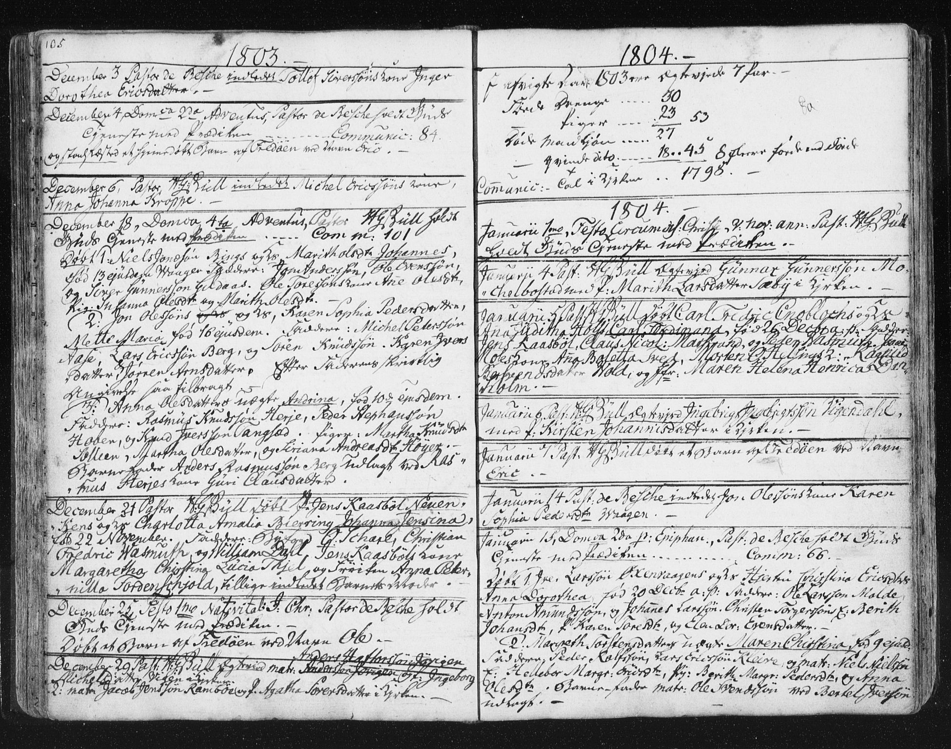 Ministerialprotokoller, klokkerbøker og fødselsregistre - Møre og Romsdal, SAT/A-1454/572/L0841: Parish register (official) no. 572A04, 1784-1819, p. 105